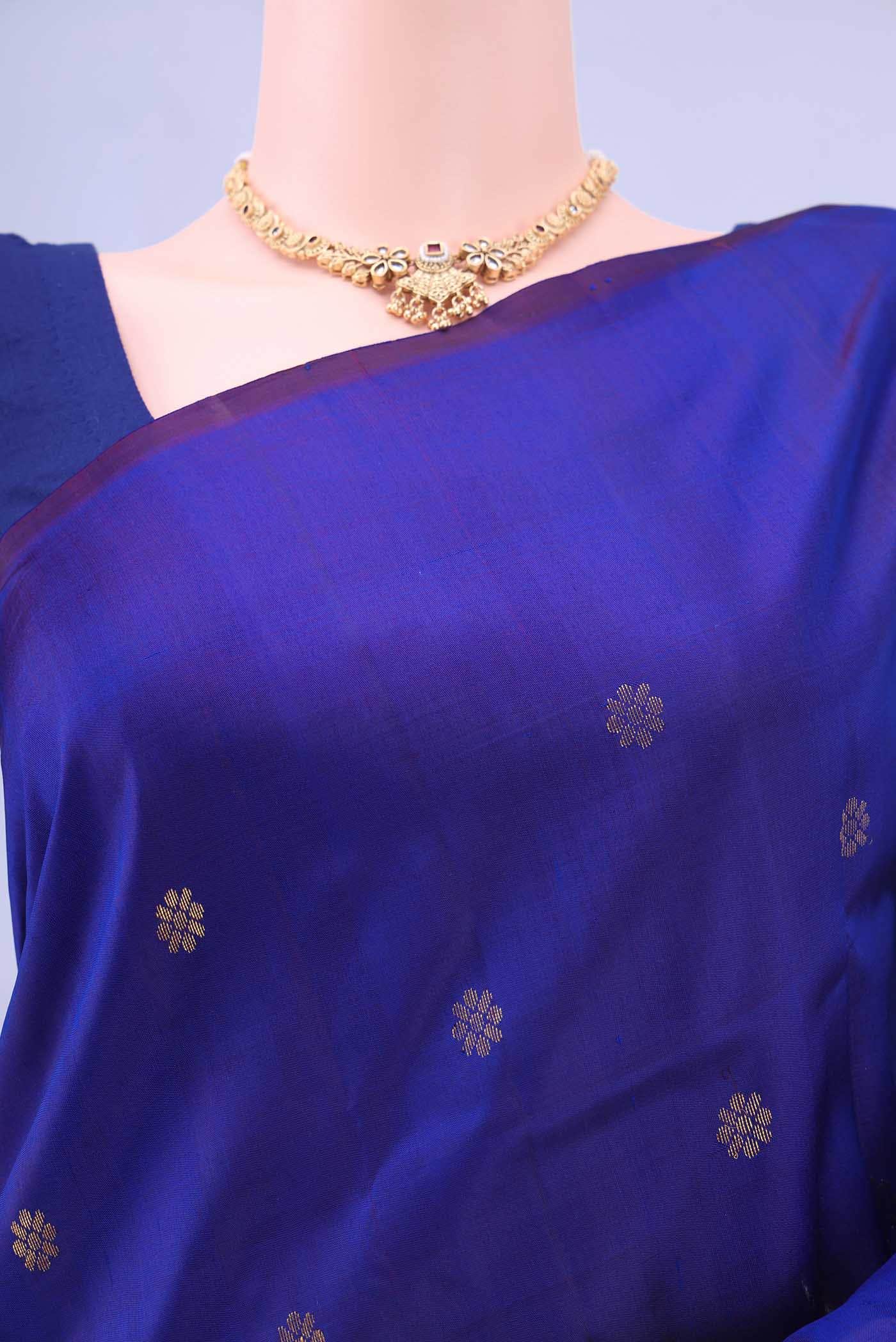 Royal Blue Kanchipuram Silk Saree
