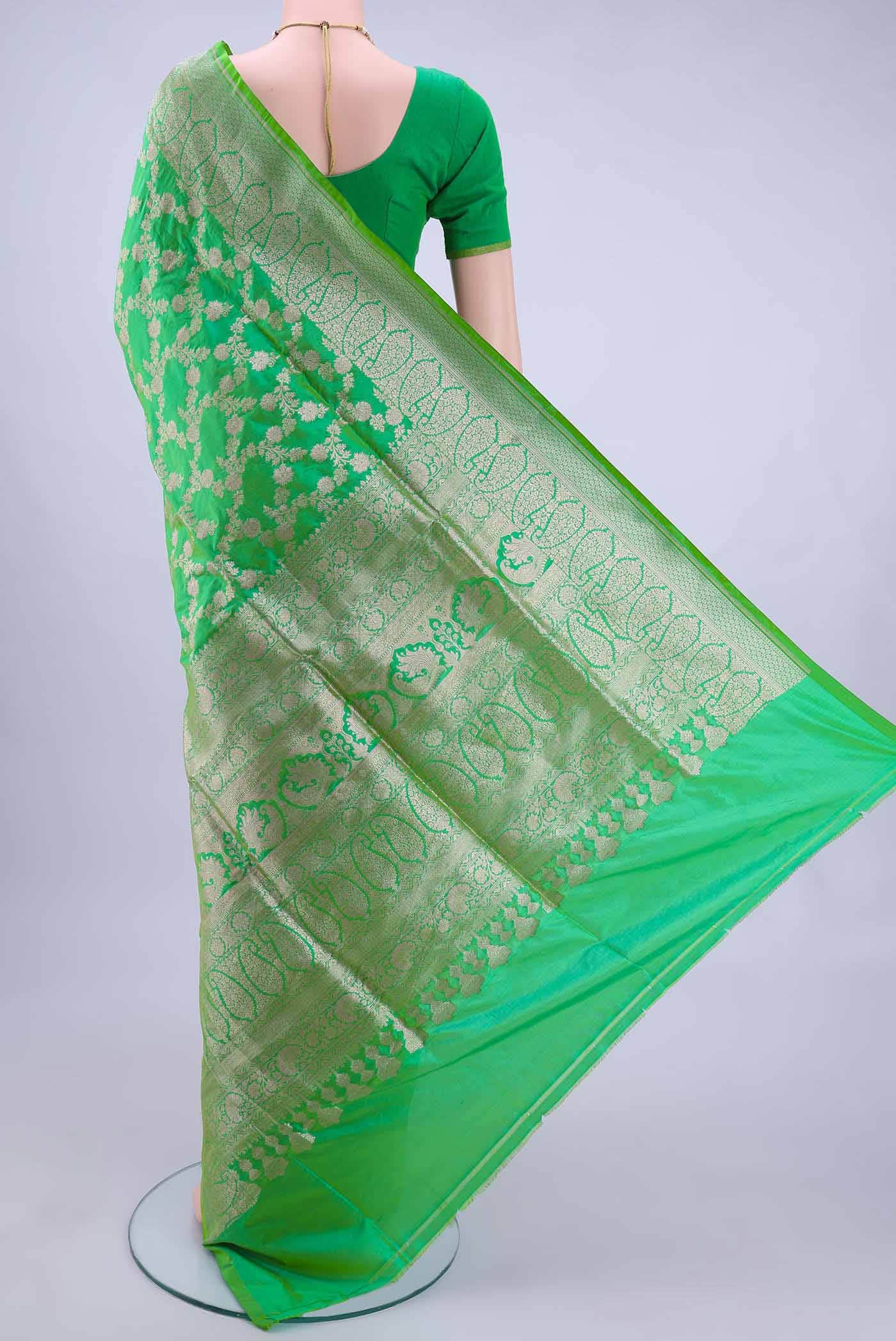 Light Green Banarasi Saree