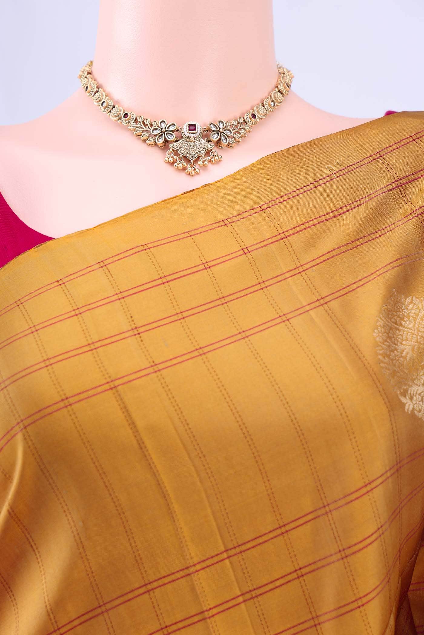 Mustard Soft Silk Saree