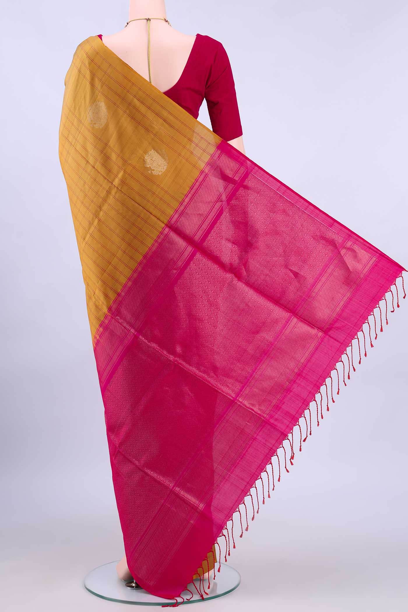 Mustard Soft Silk Saree