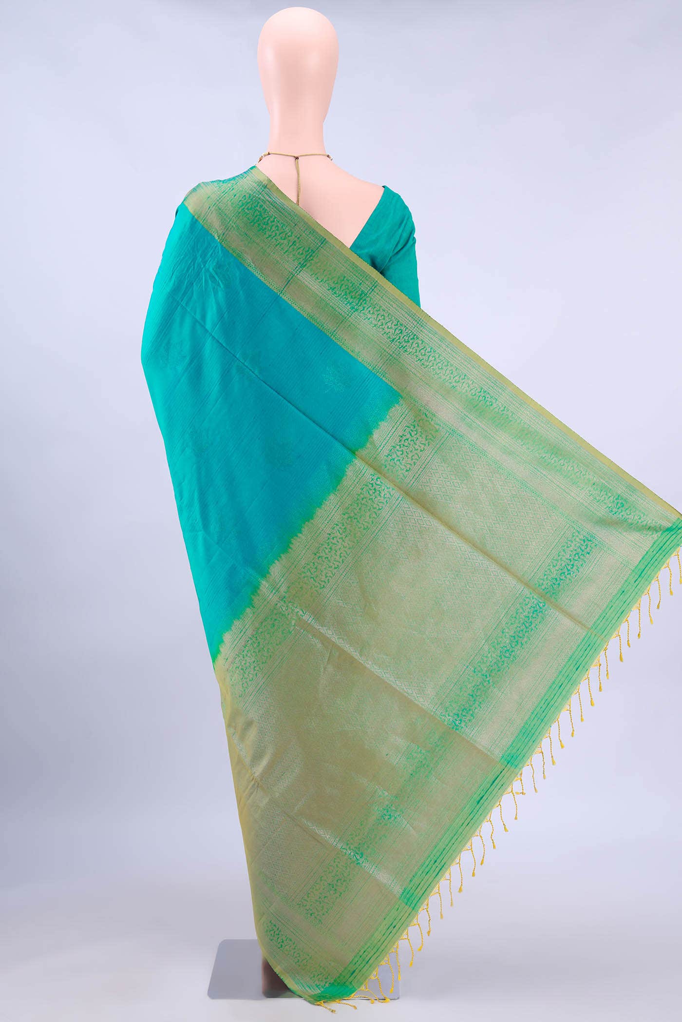Sea Green Soft Silk Saree