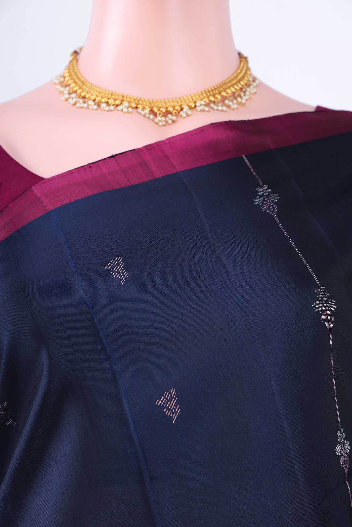 Navy Blue Soft Silk Saree