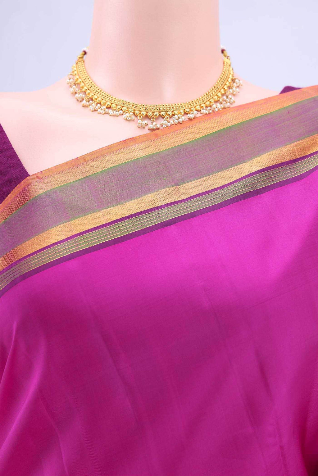 Rani Pink Kanchipuram Silk Saree