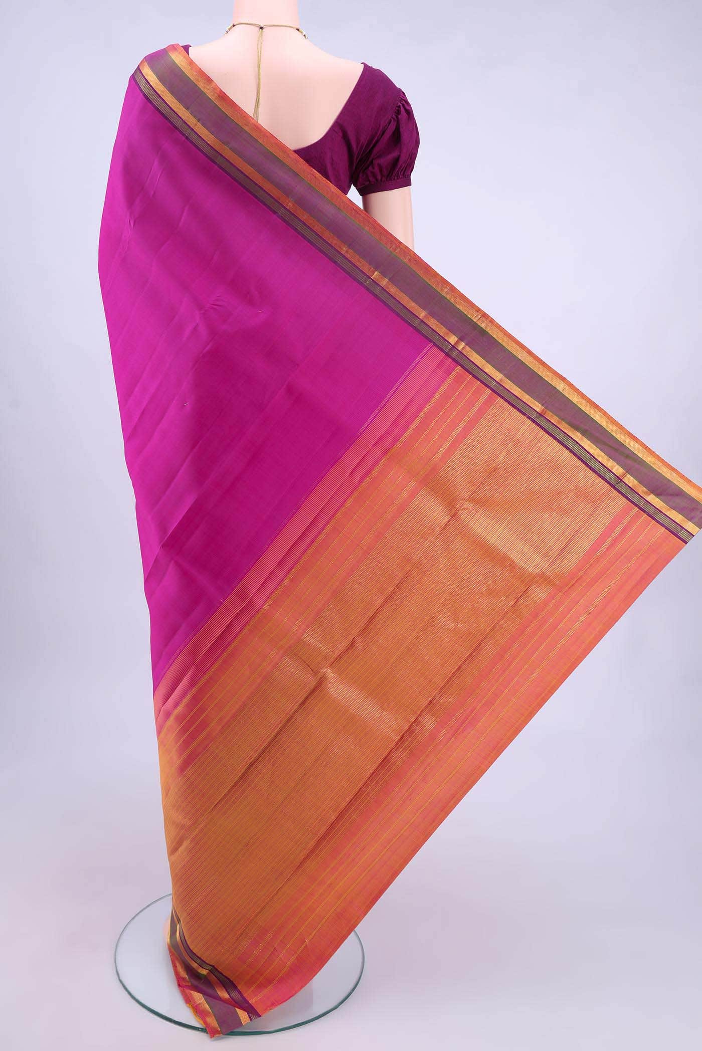 Rani Pink Kanchipuram Silk Saree