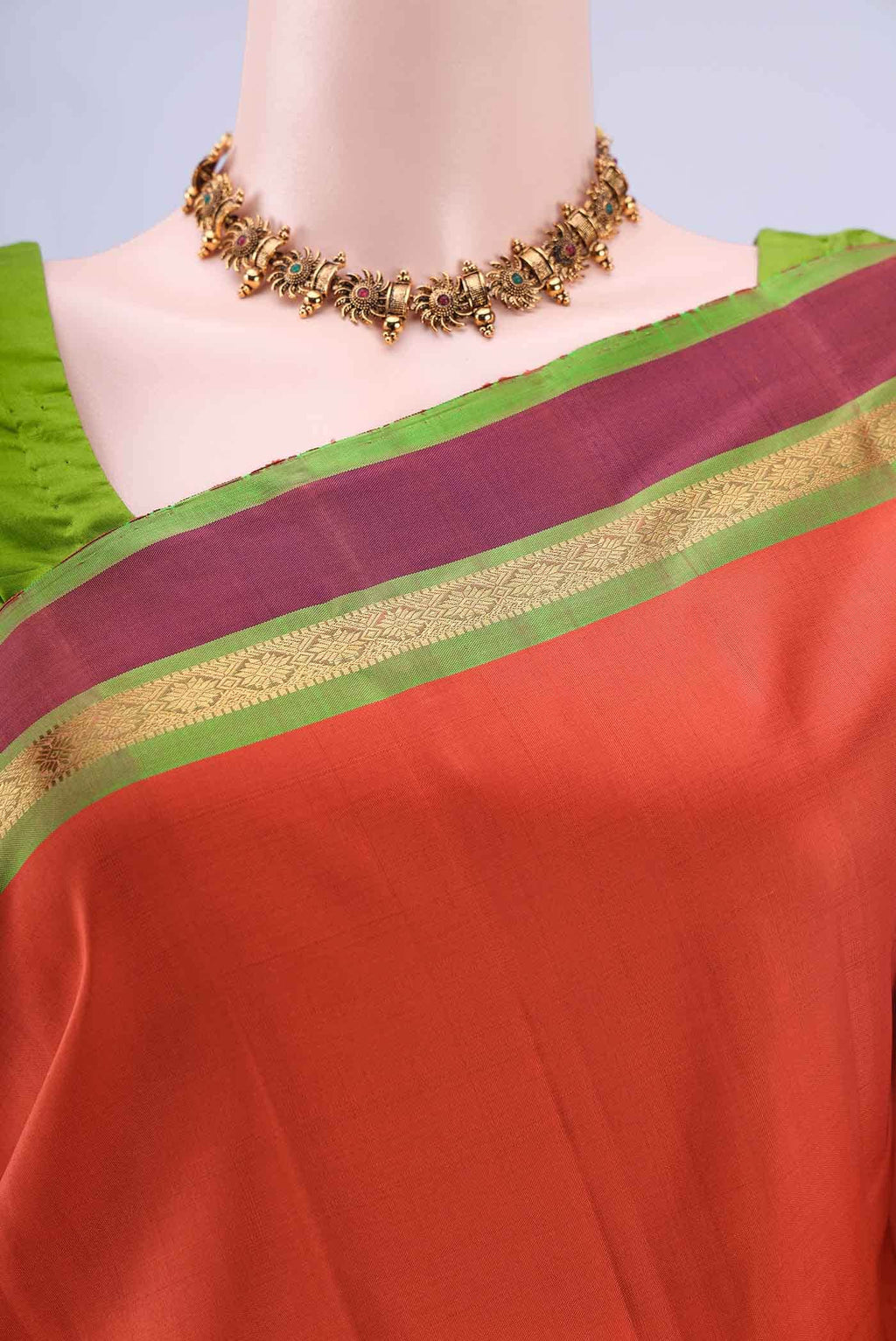 Imperial Red Kanchipuram Silk Saree