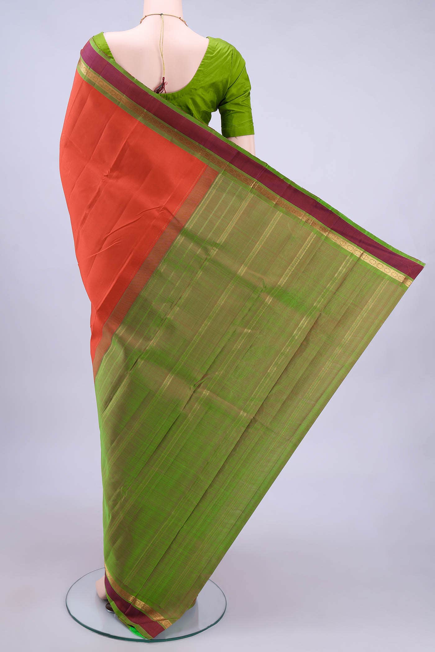 Imperial Red Kanchipuram Silk Saree