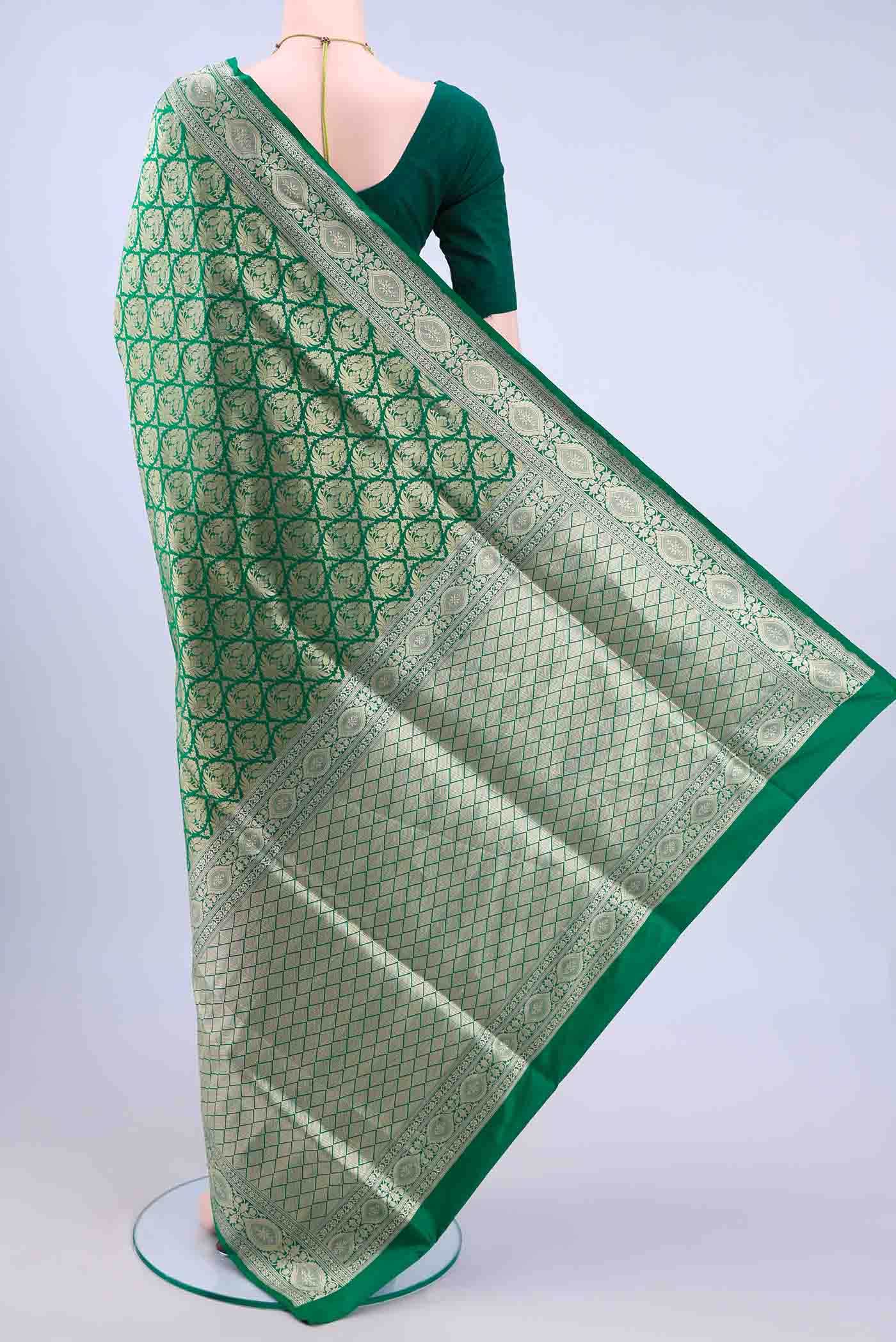 Green Banarasi Silk Saree