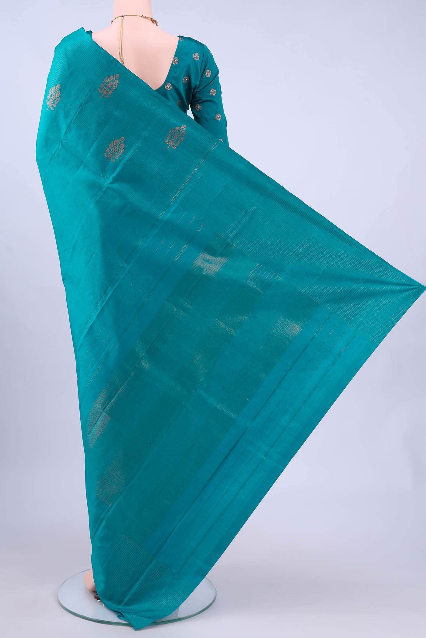 Blue Kanchipuram Silk Saree