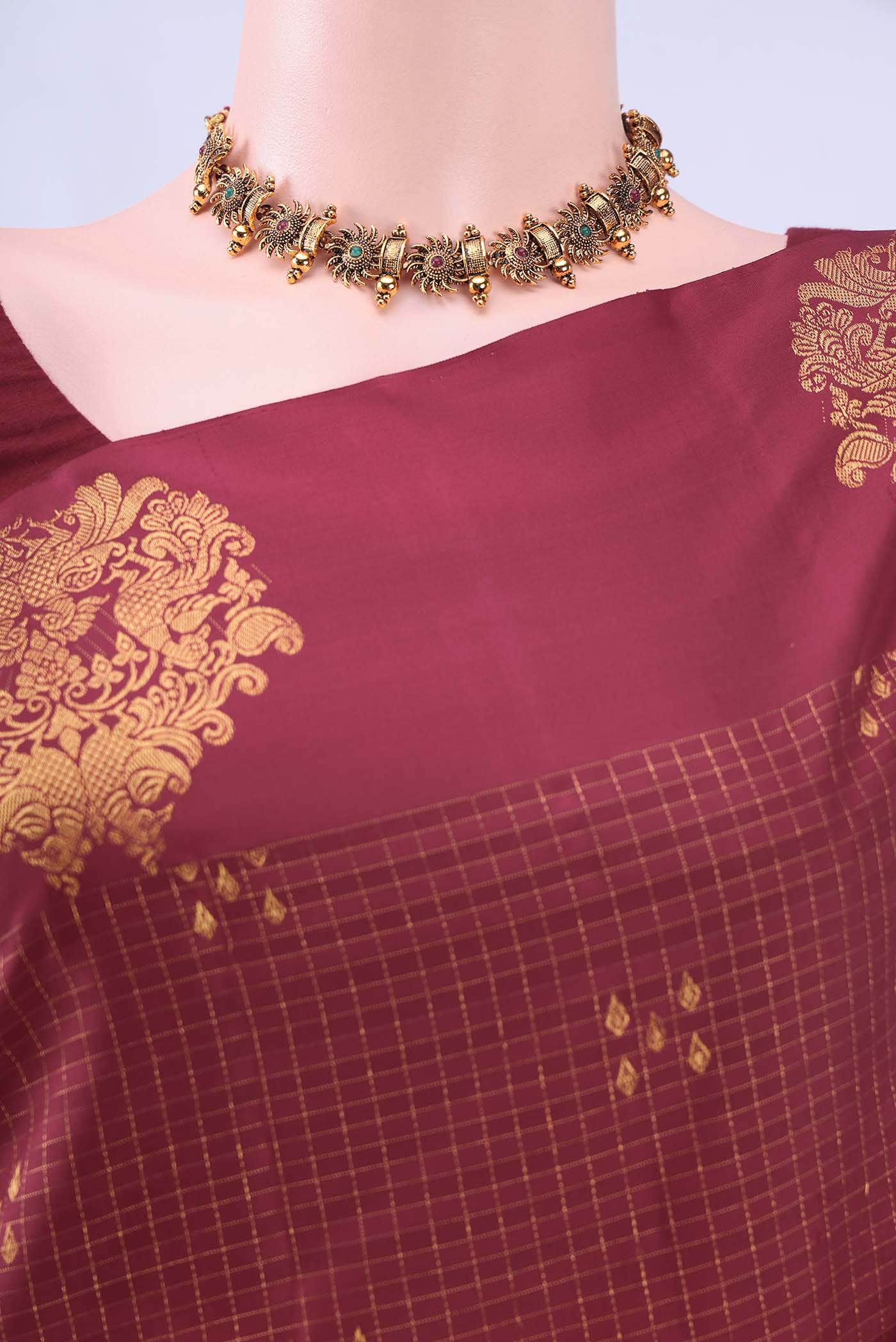 no Dual Tone Kanchipuram Silk Saree