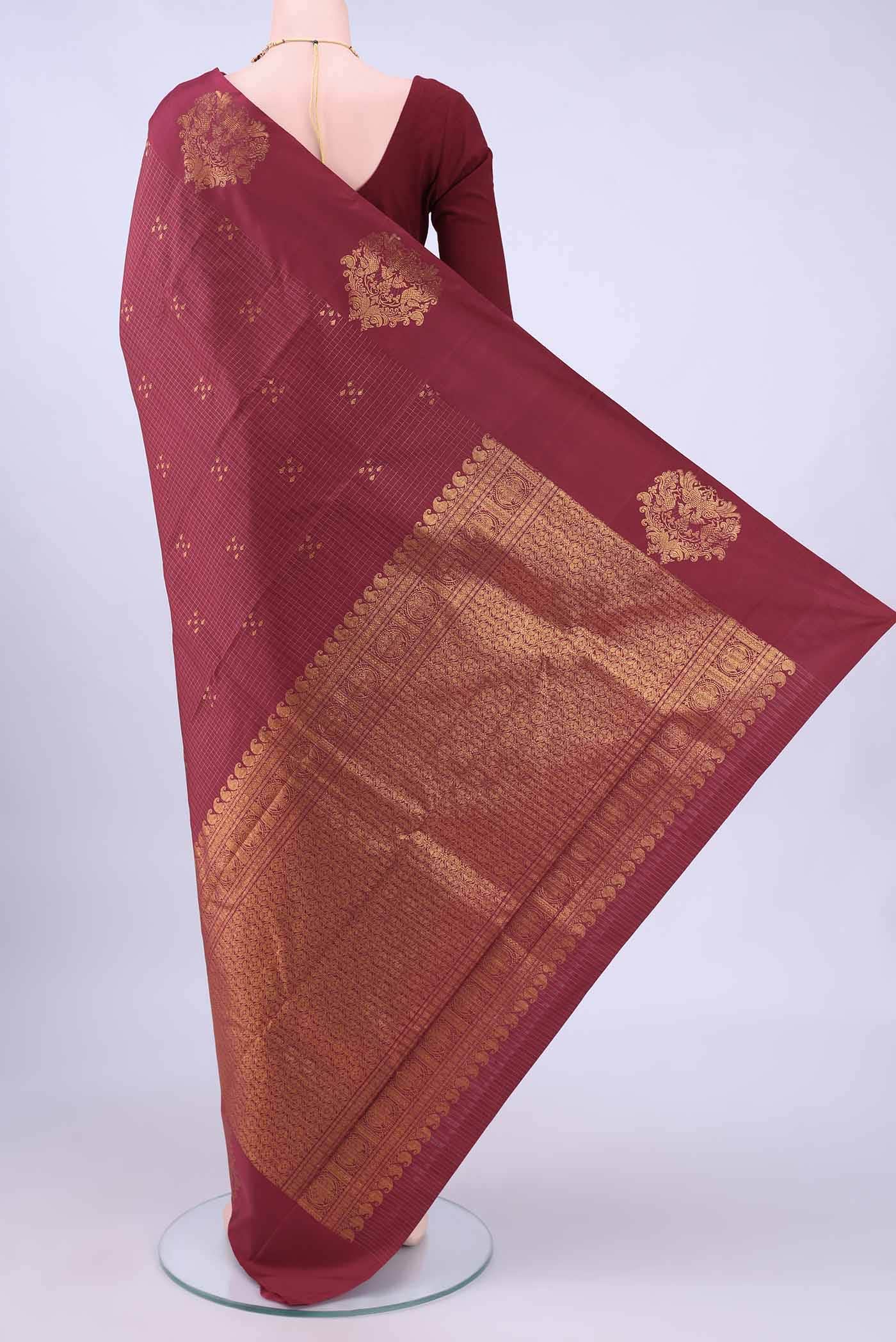 no Dual Tone Kanchipuram Silk Saree