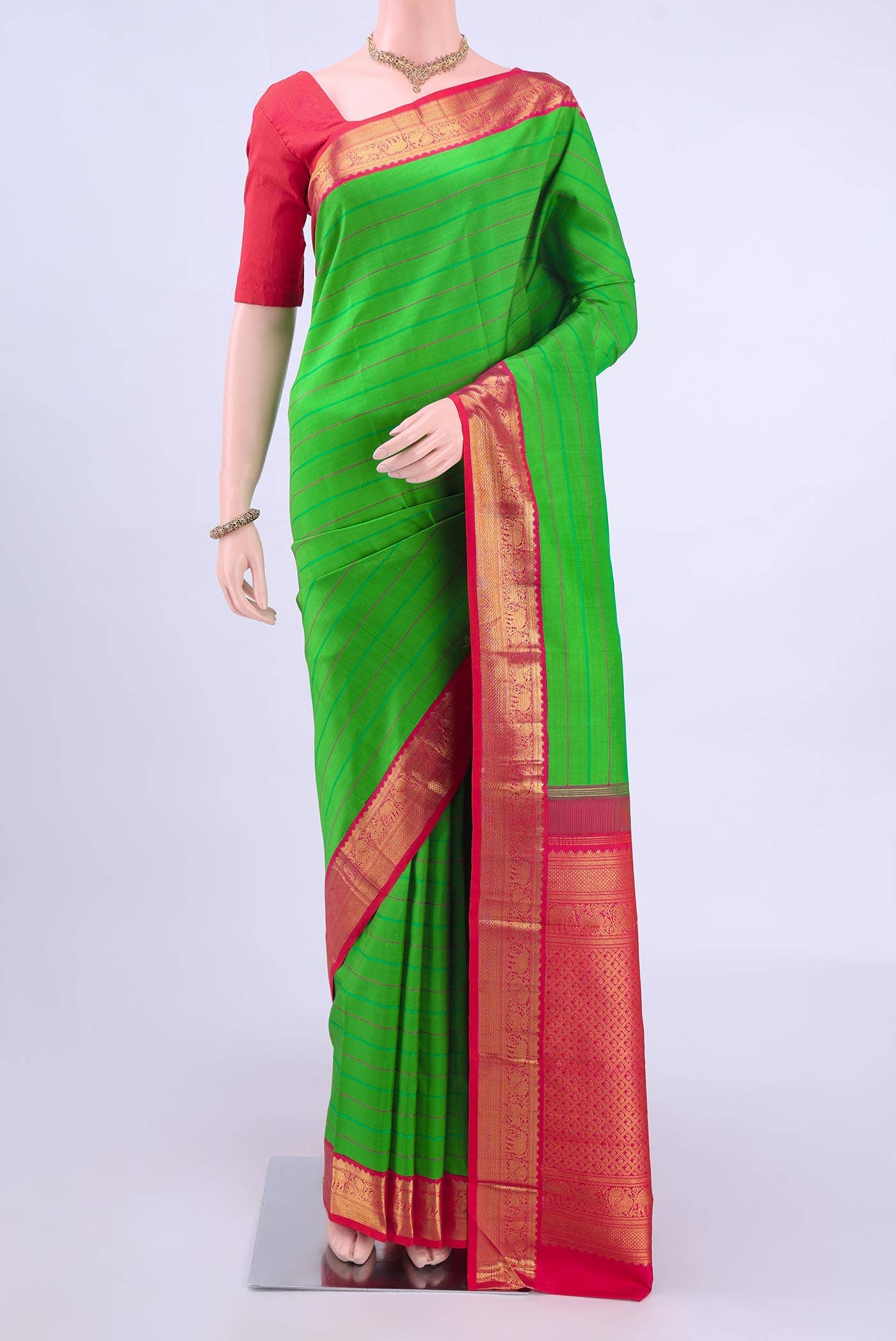 Green Kanchipuram Silk Saree