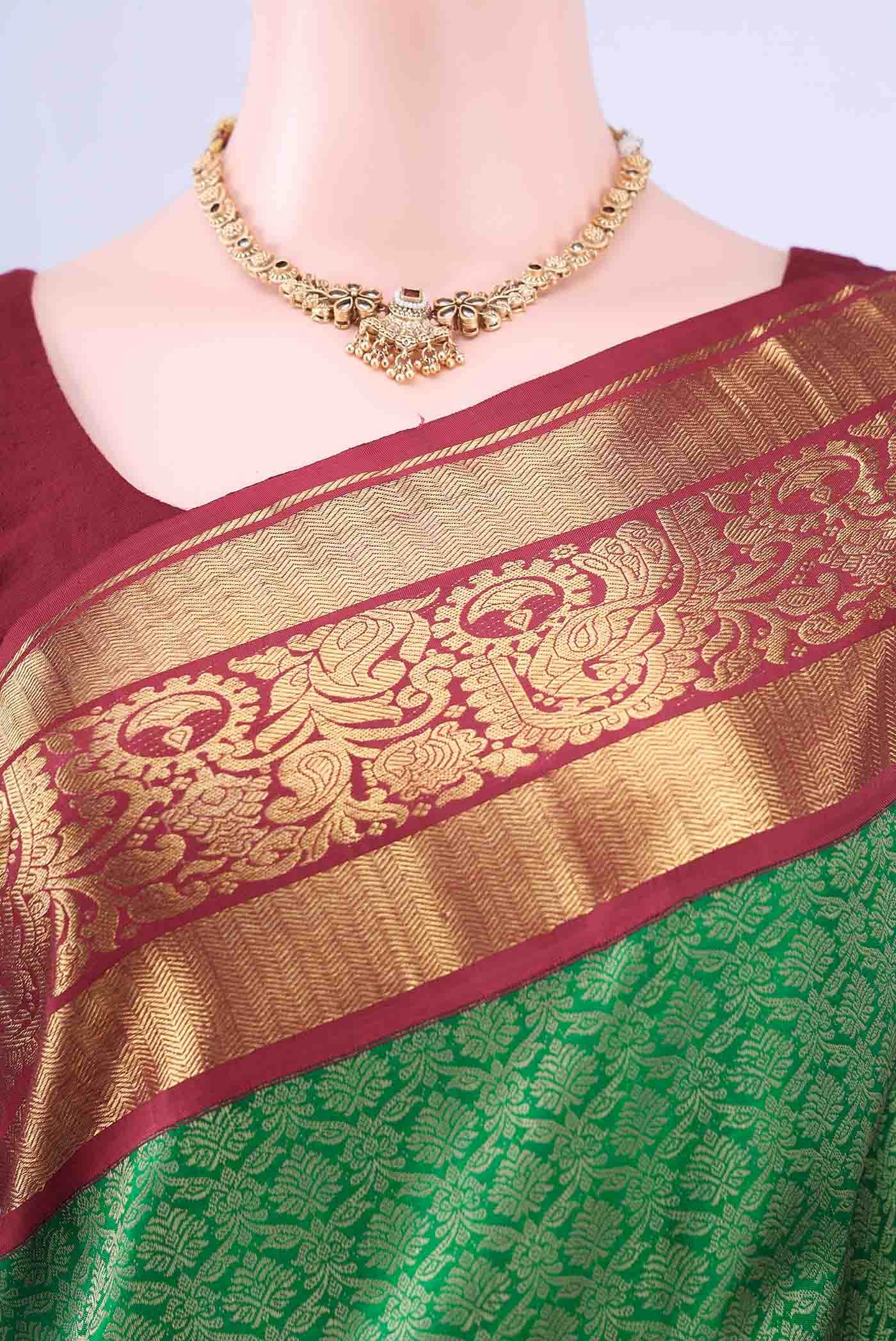 Green Kanchipuram Silk Saree