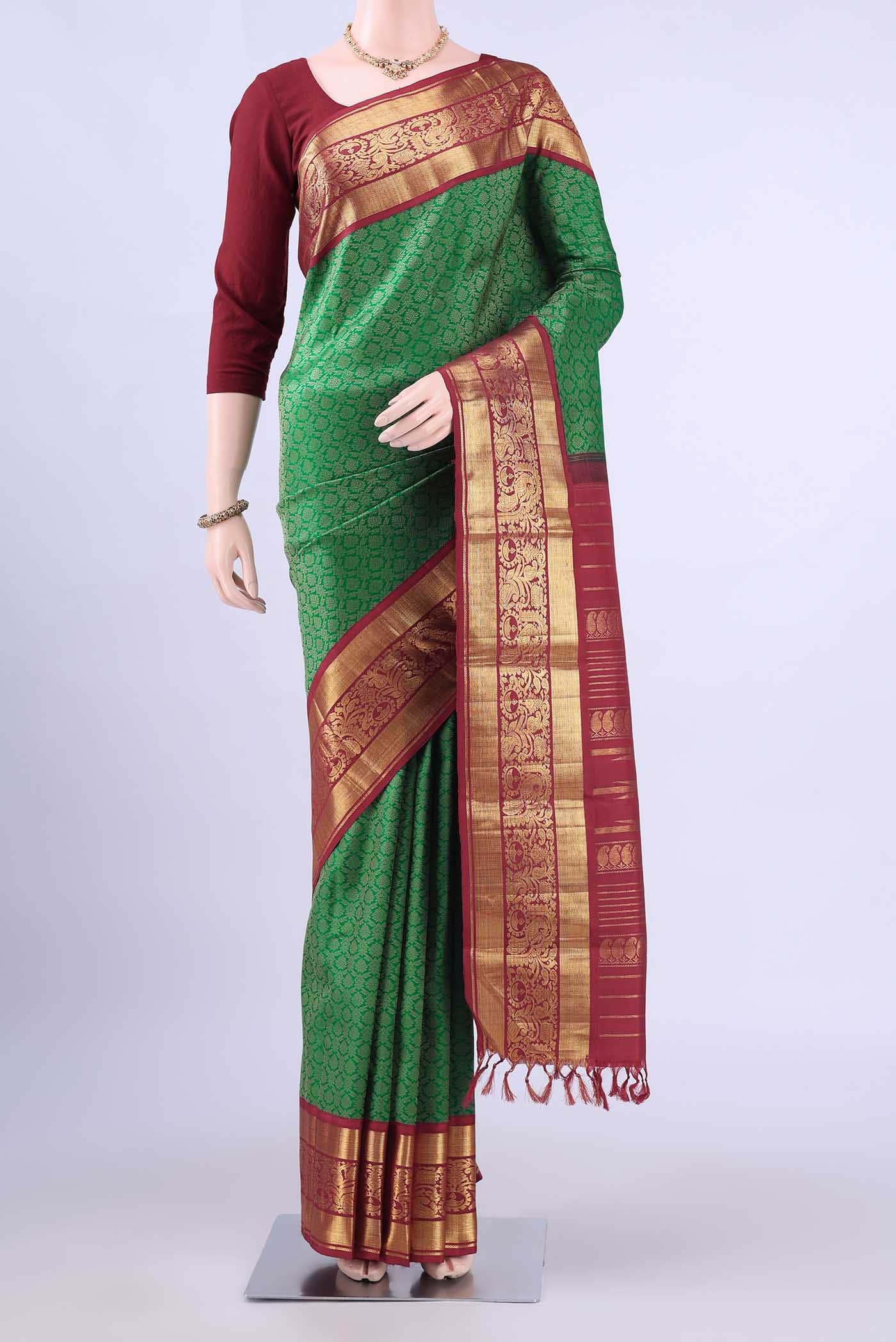 Green Kanchipuram Silk Saree