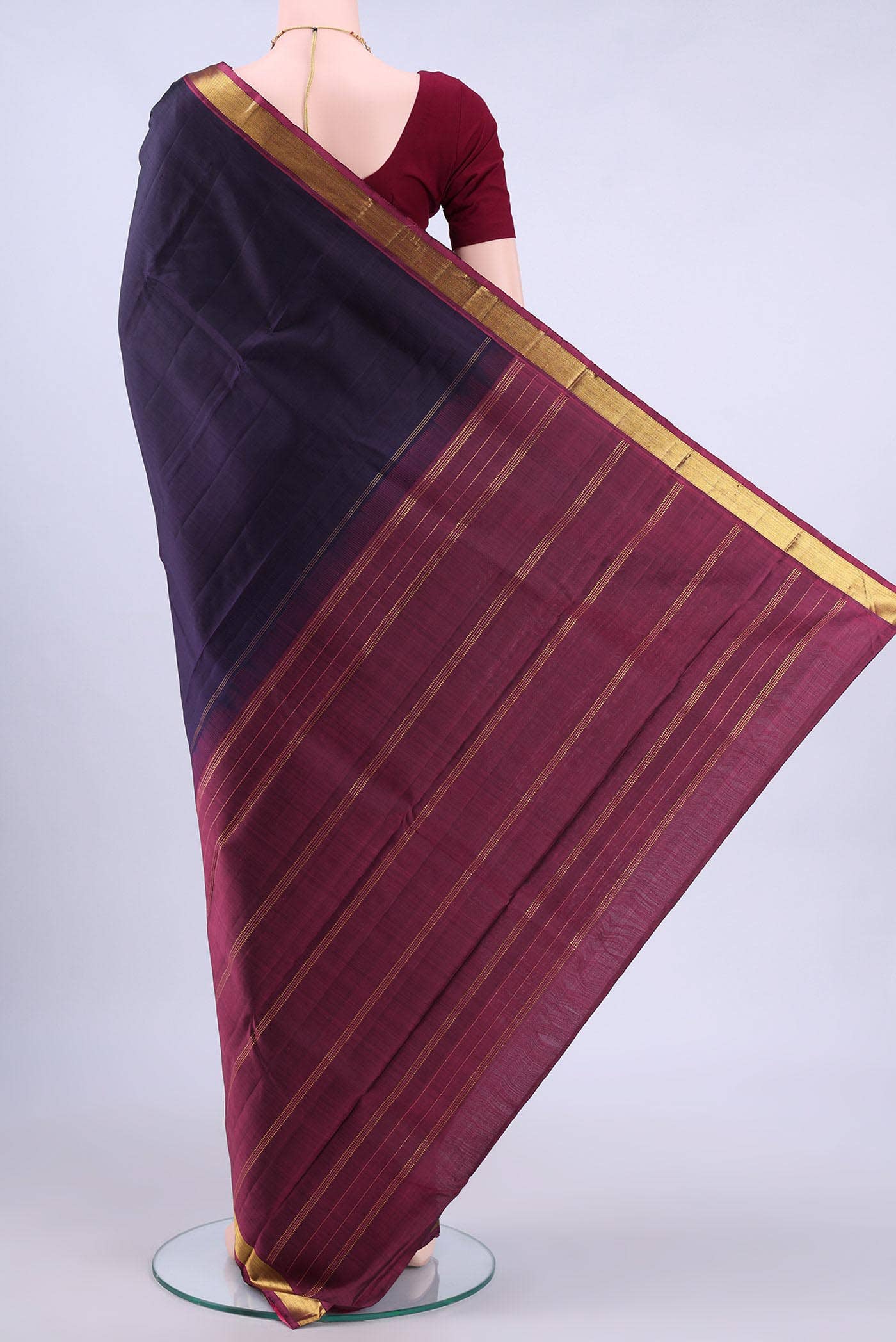 Purple Kanchipuram Saree