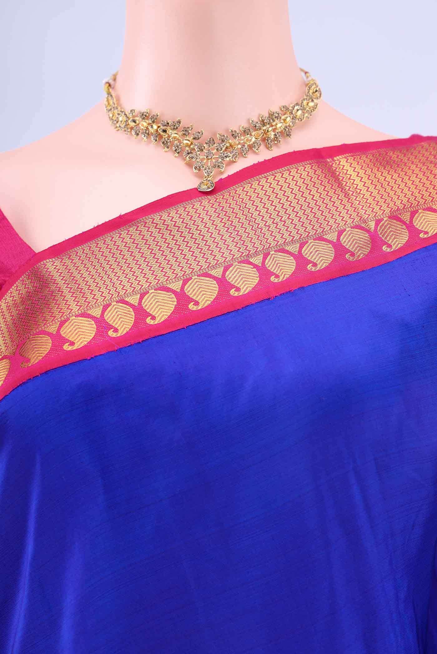 Royal Blue Kanchipuram Silk Saree
