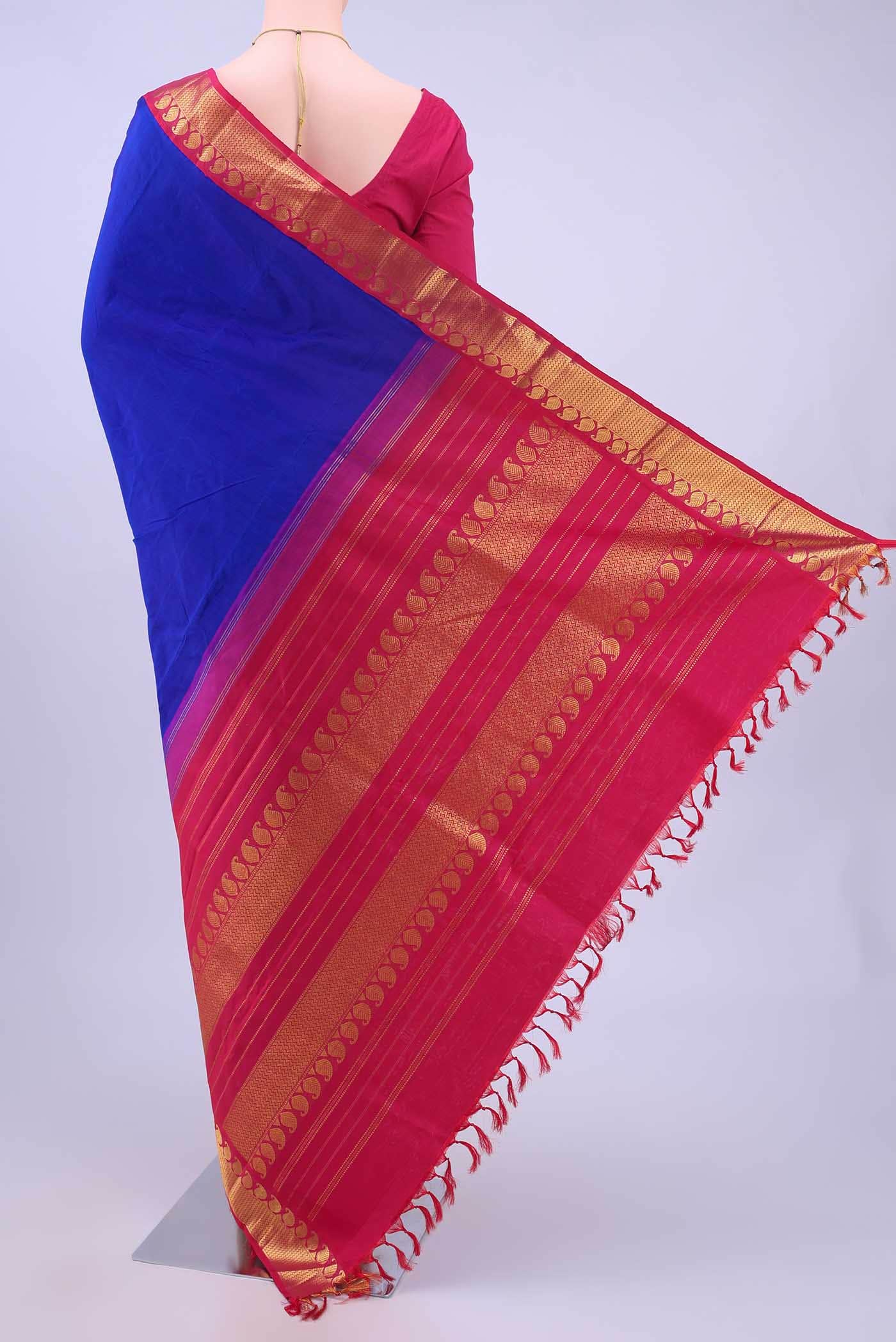 Royal Blue Kanchipuram Silk Saree
