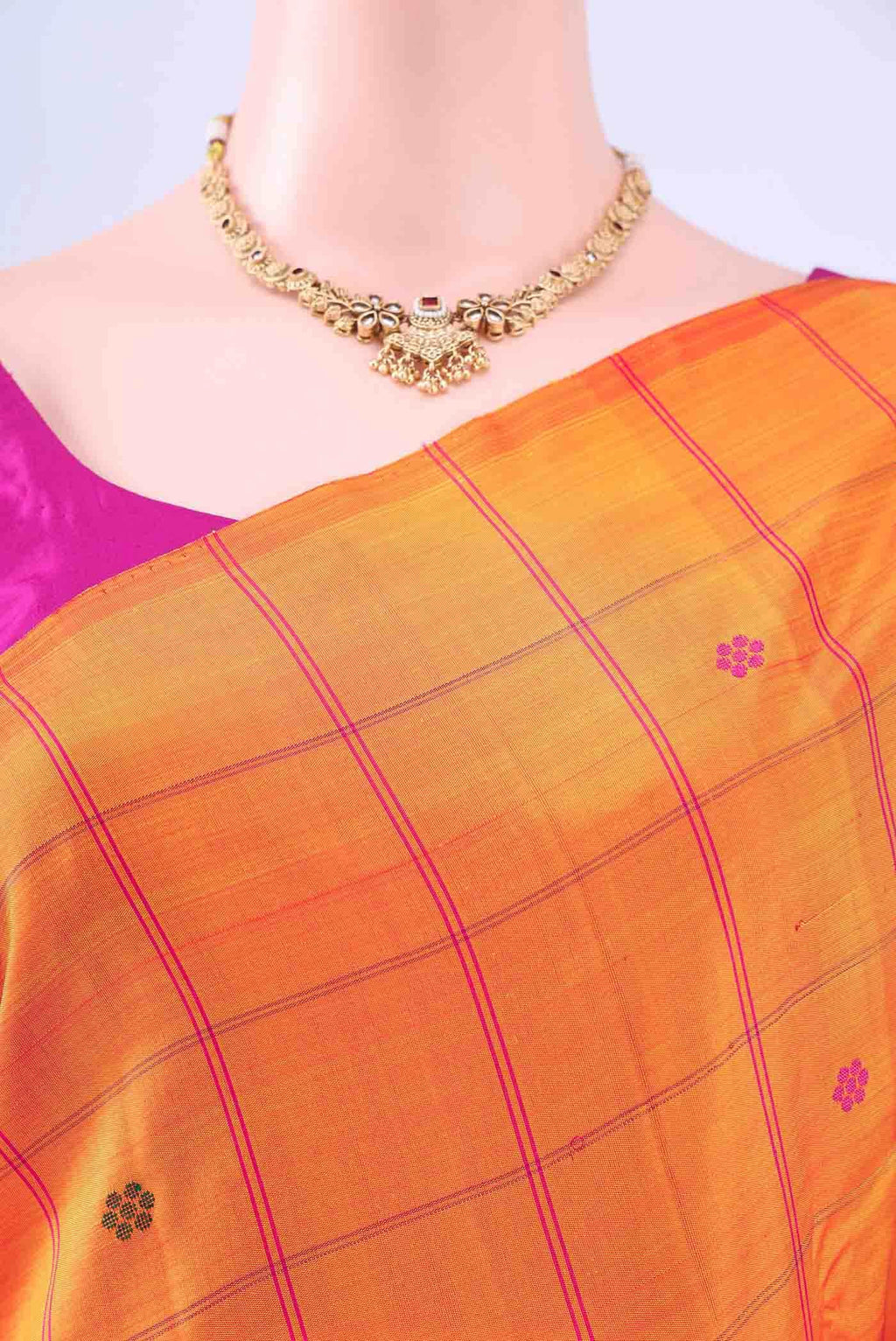 Yellow Kanchipuram Saree