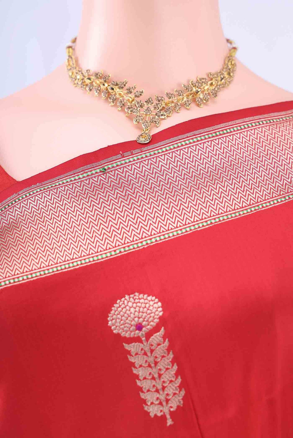Red Banarasi Silk Saree