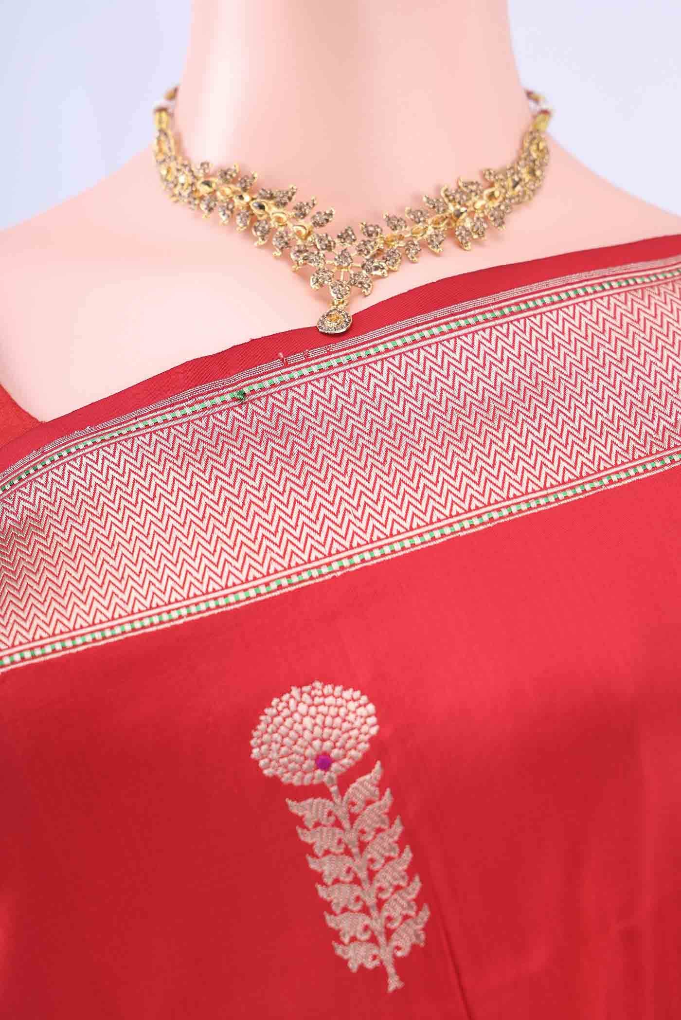 Red Banarasi Silk Saree