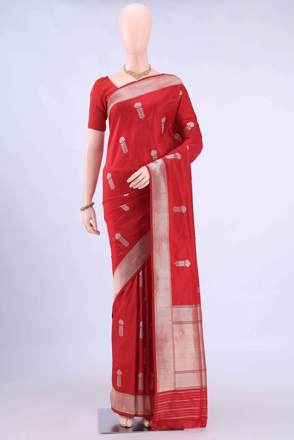 Red Banarasi Silk Saree