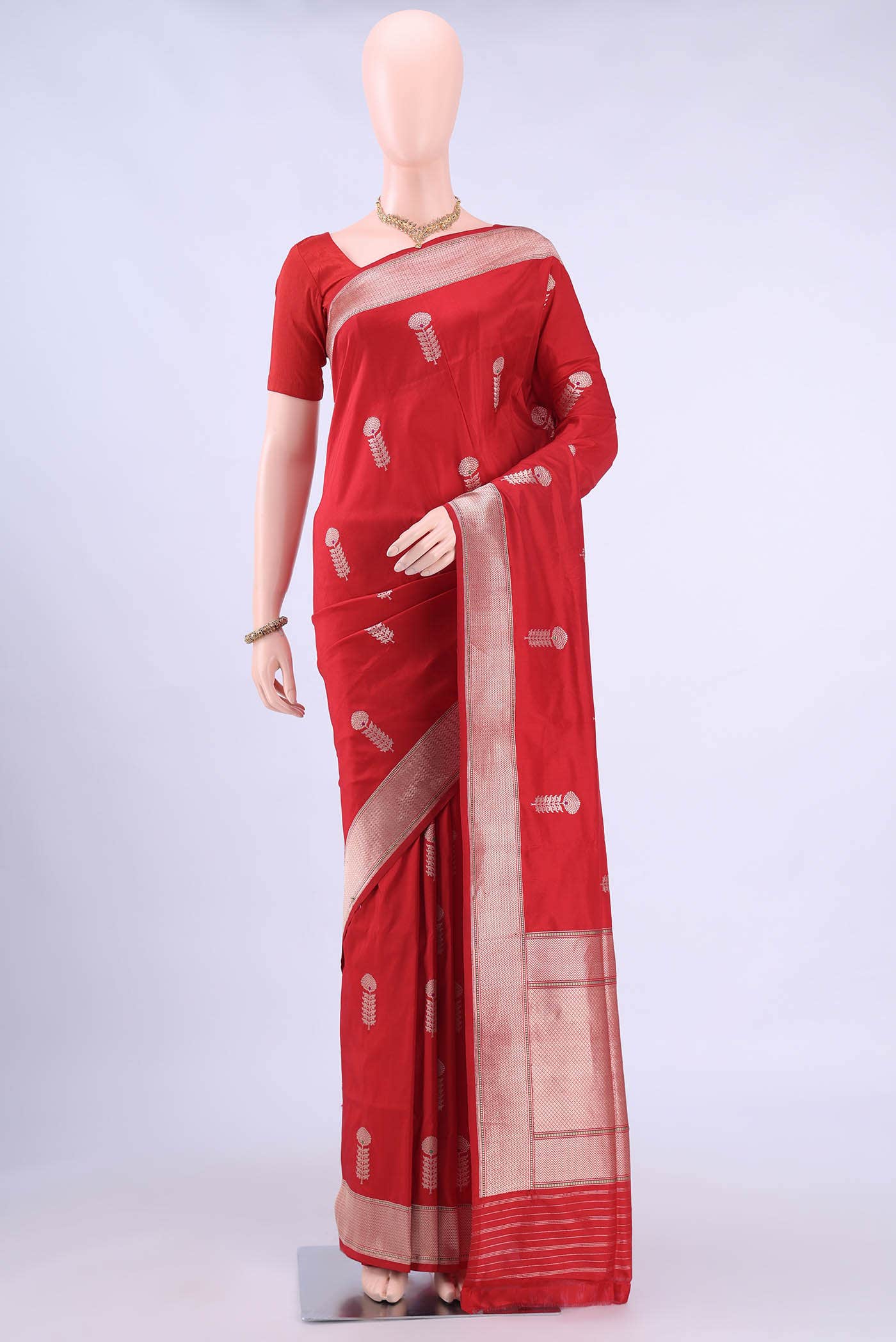 Red Banarasi Silk Saree