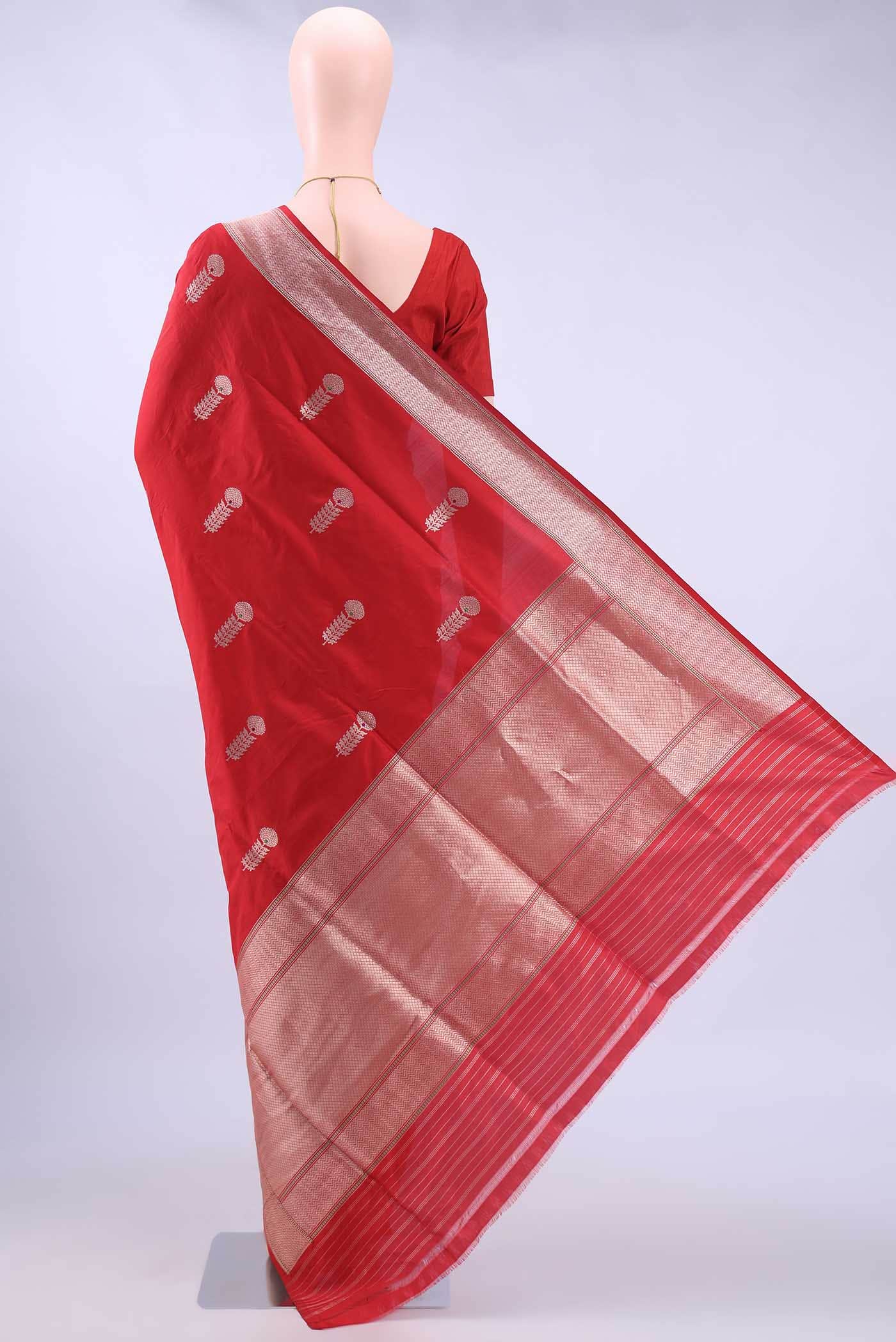 Red Banarasi Silk Saree