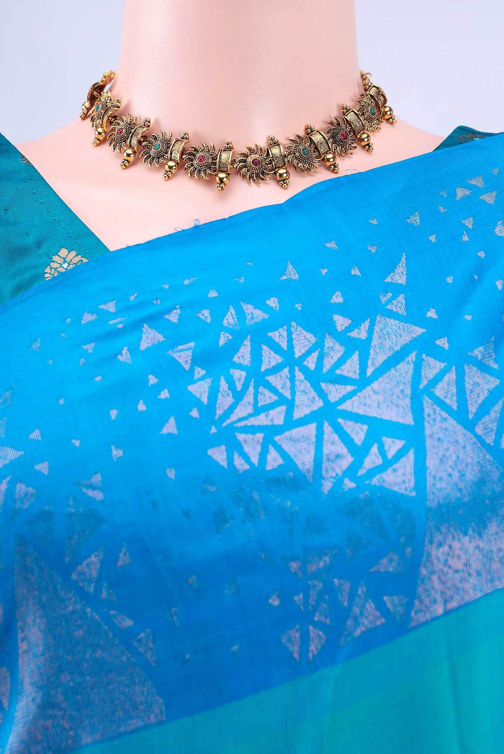 Sea Green Soft Silk Saree