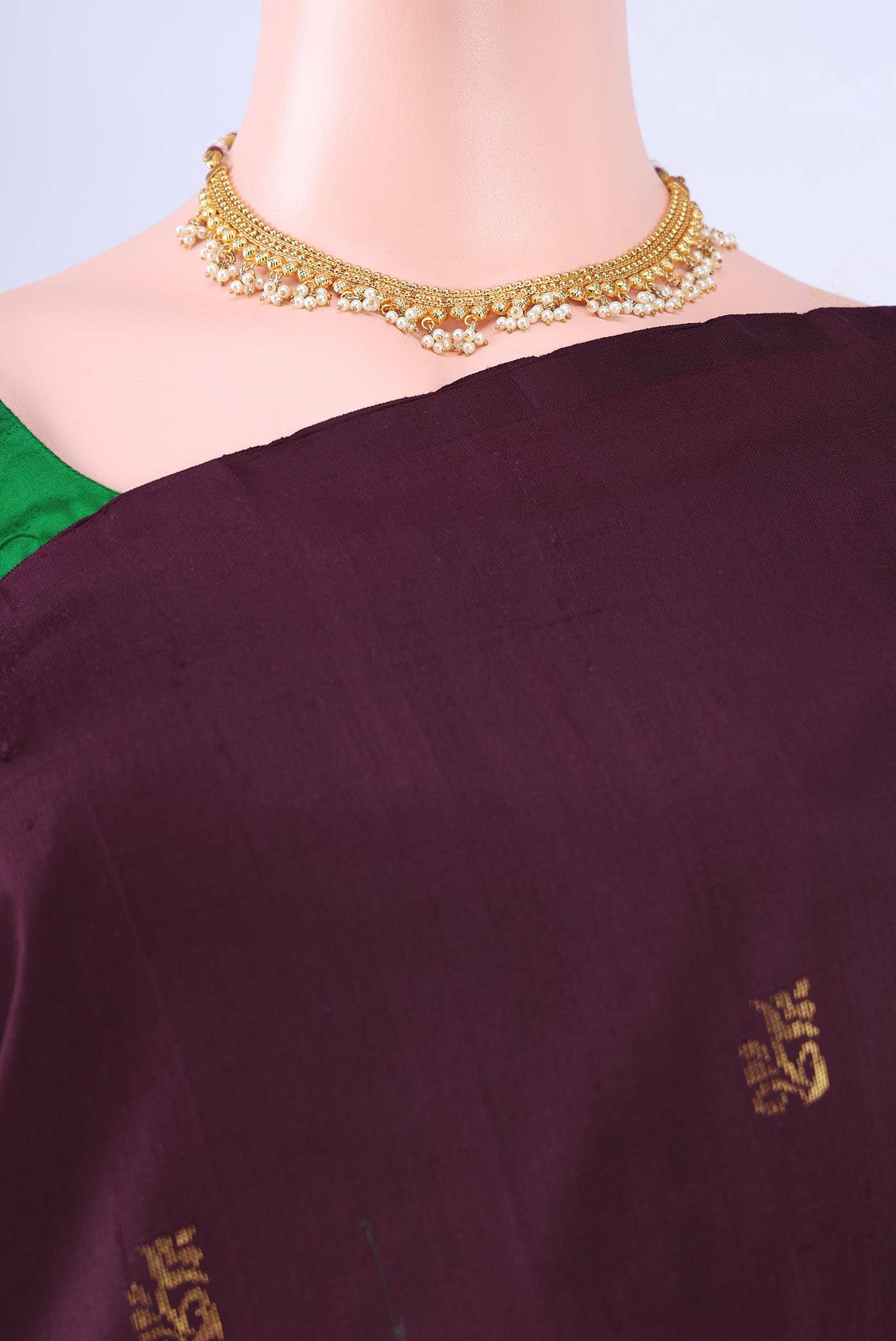 Coffee Brown Kanchipuram Saree