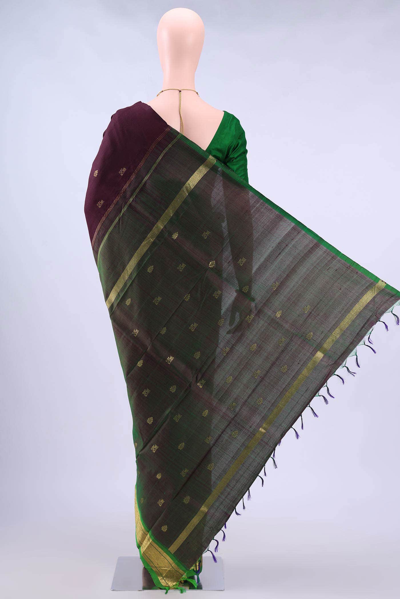 Coffee Brown Kanchipuram Saree