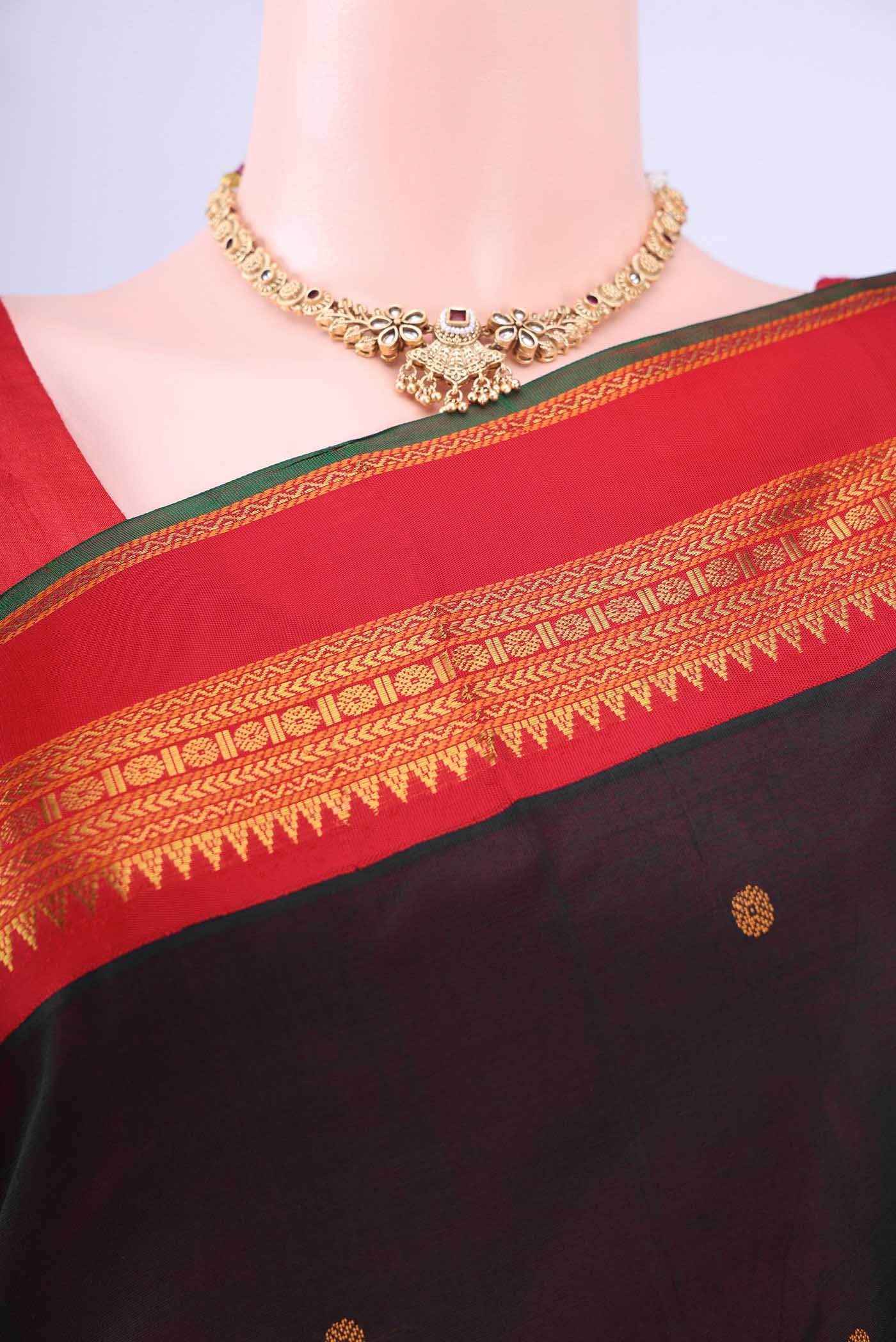 Black Silk Cotton Saree