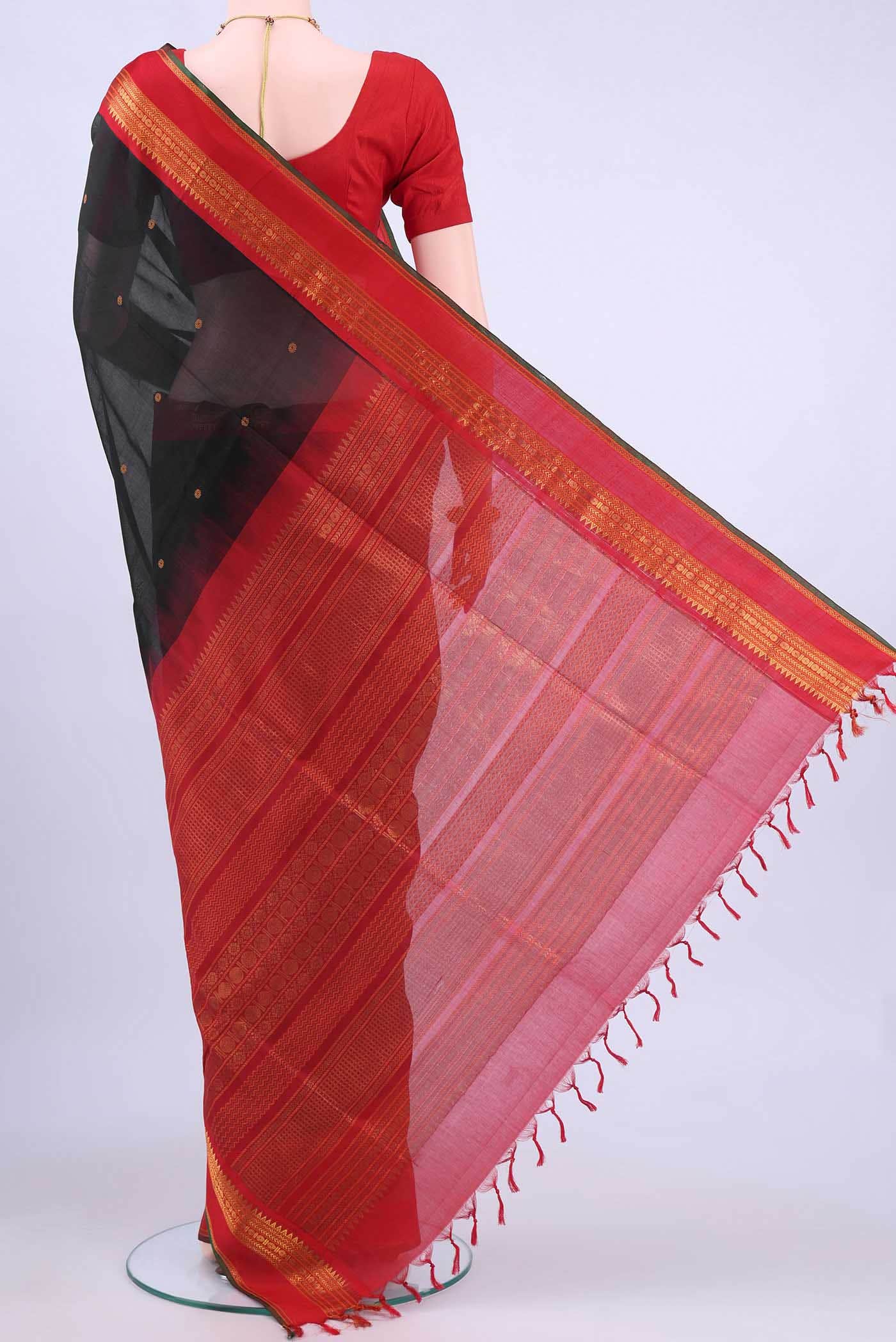 Black Silk Cotton Saree