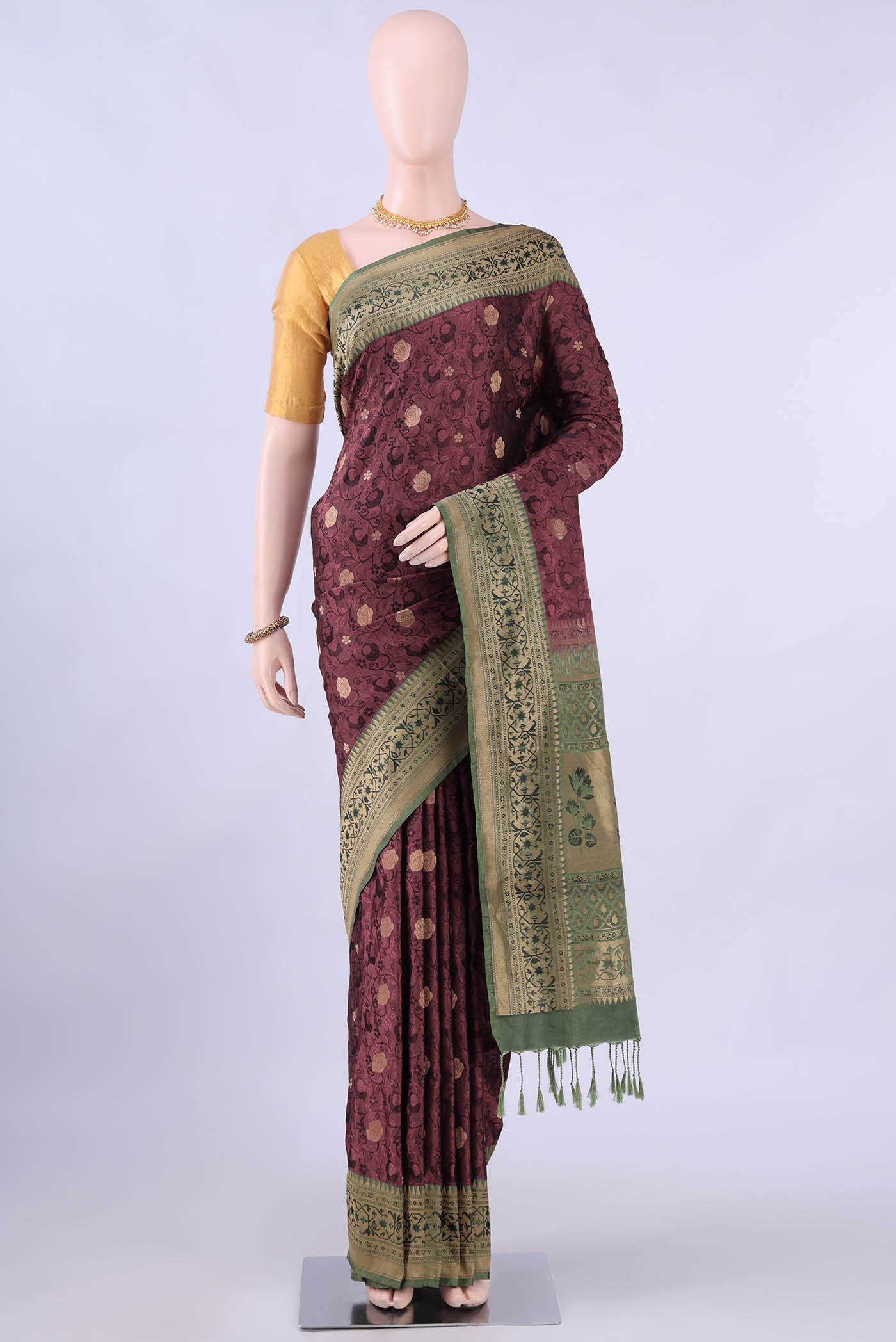 no Dual Tone Soft Silk Saree