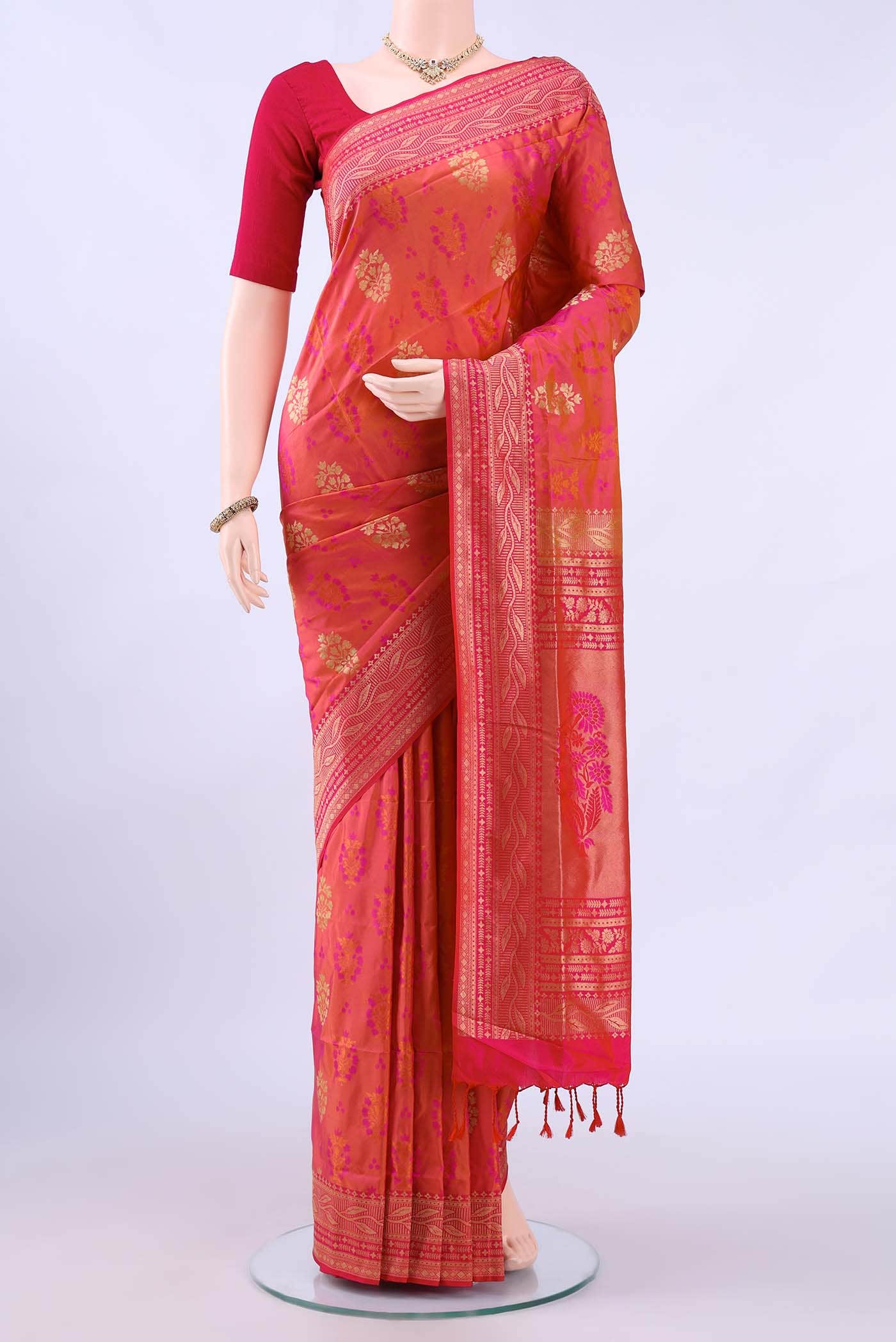 no Dual Tone Soft Silk Saree