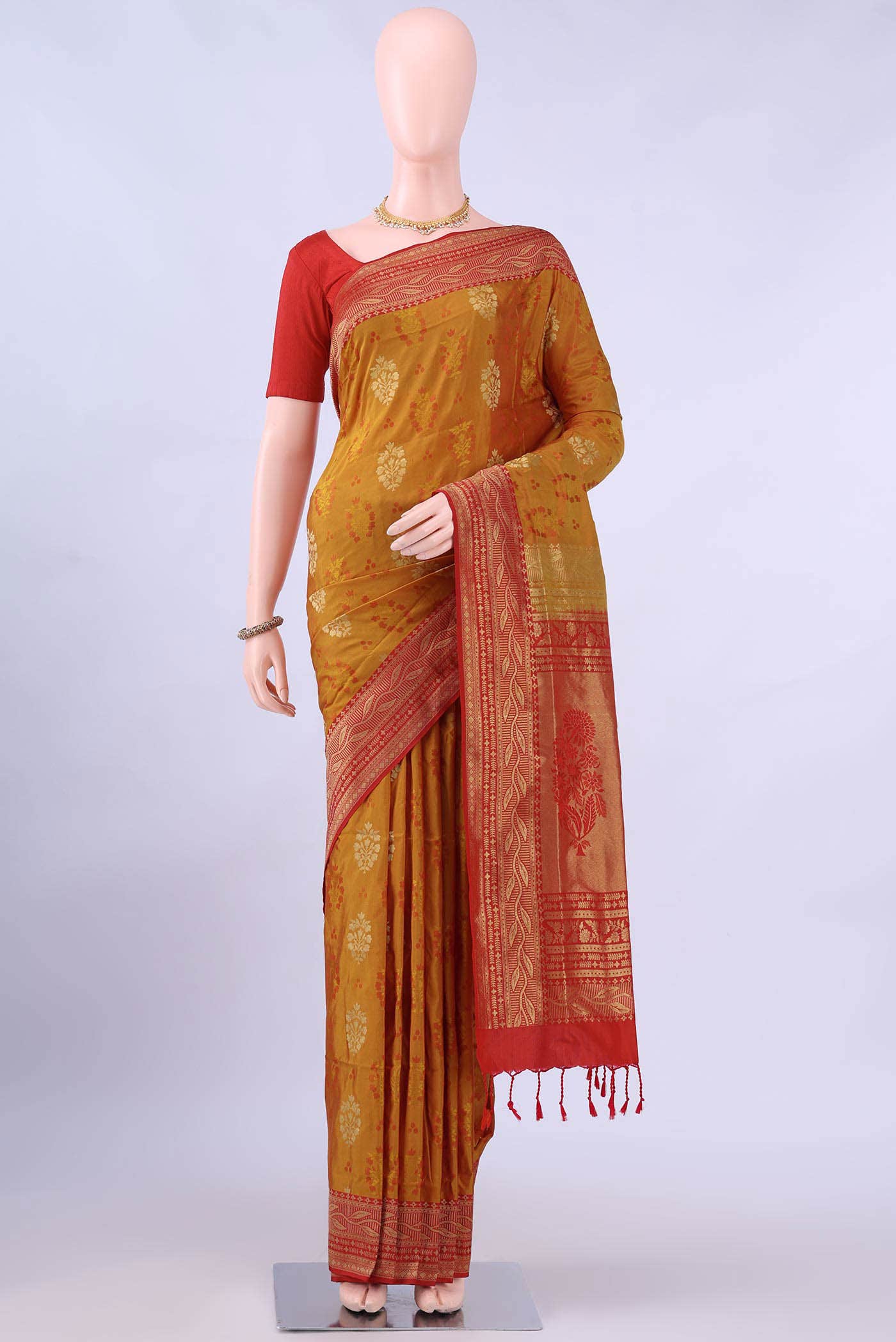 no Dual Tone Soft Silk Saree