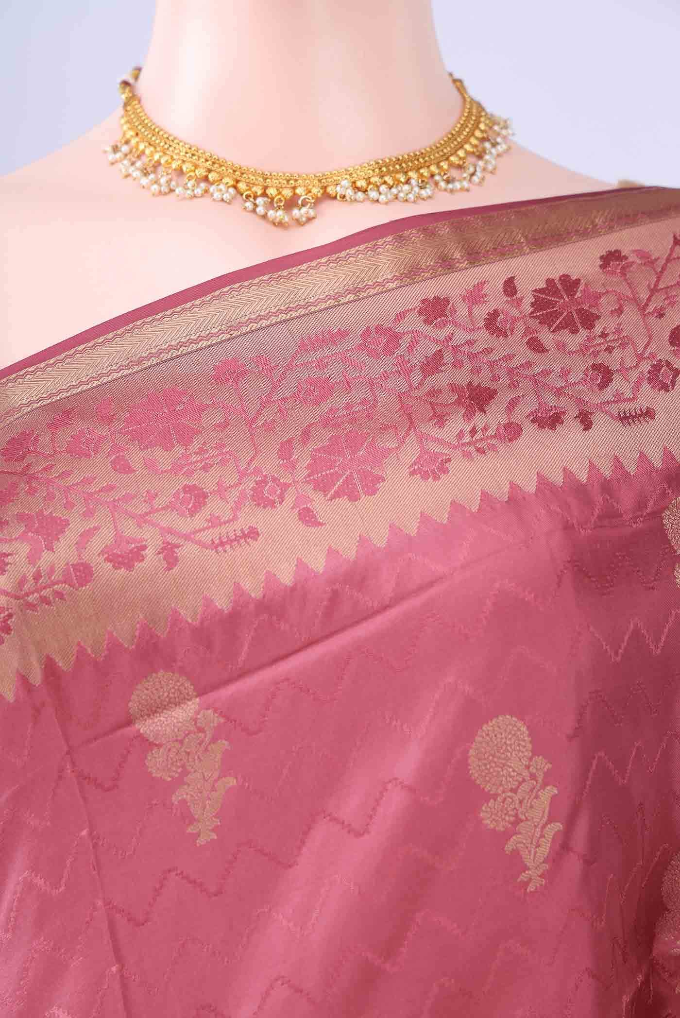 Coral Soft Silk Saree