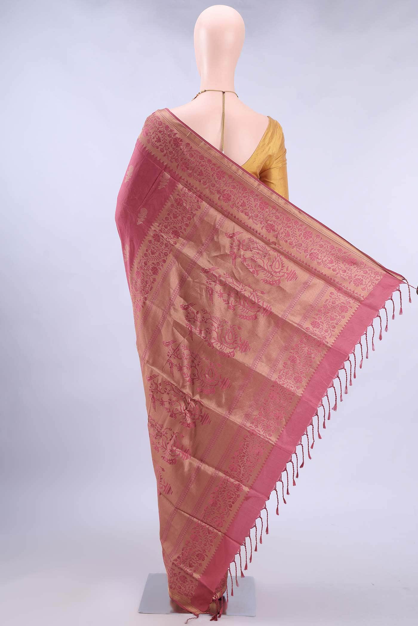 Coral Soft Silk Saree
