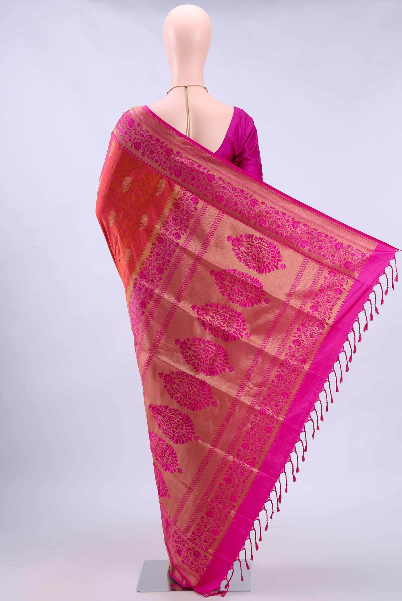 no Dual Tone Soft Silk Saree