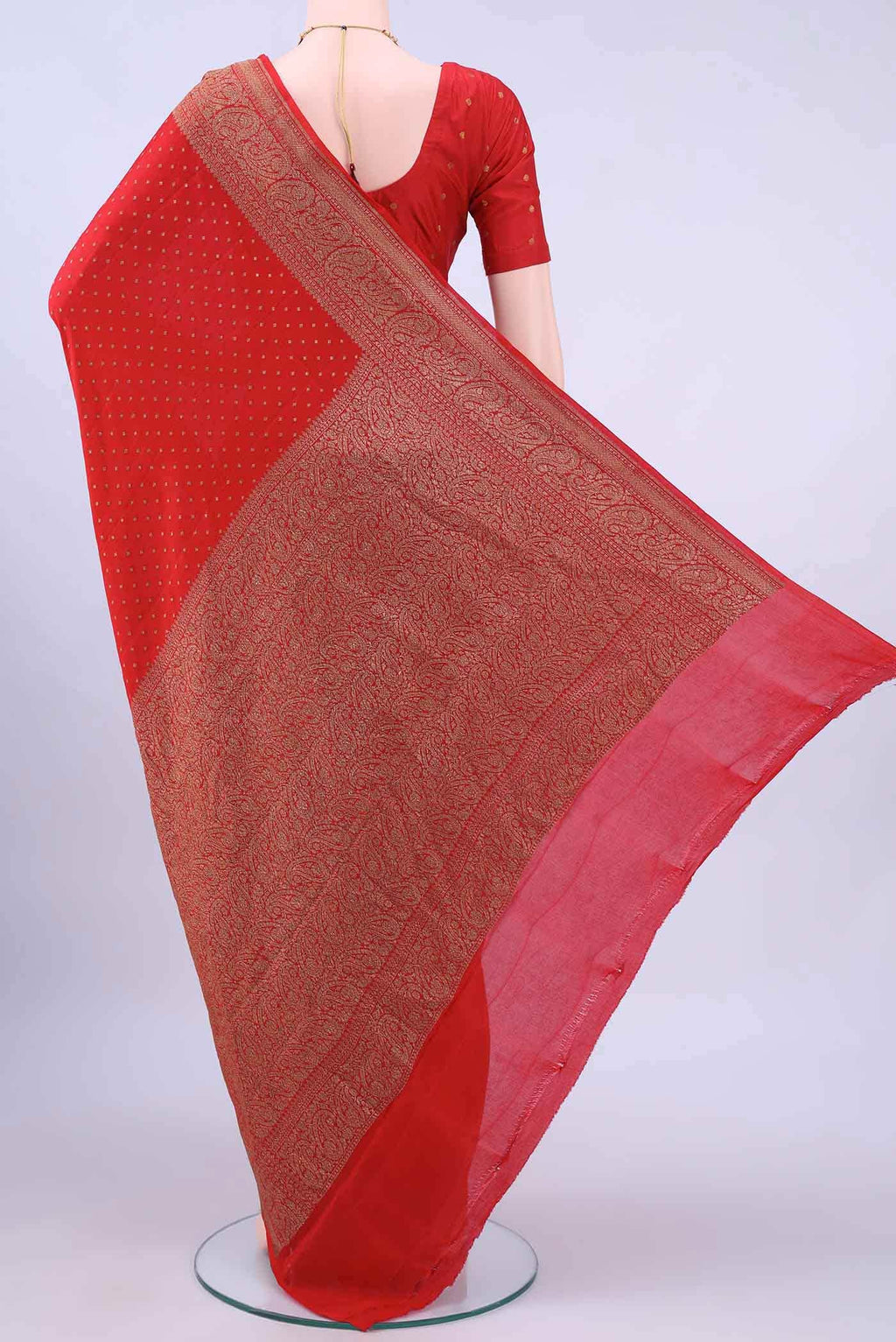 Imperial Red Banarasi Georgette Saree