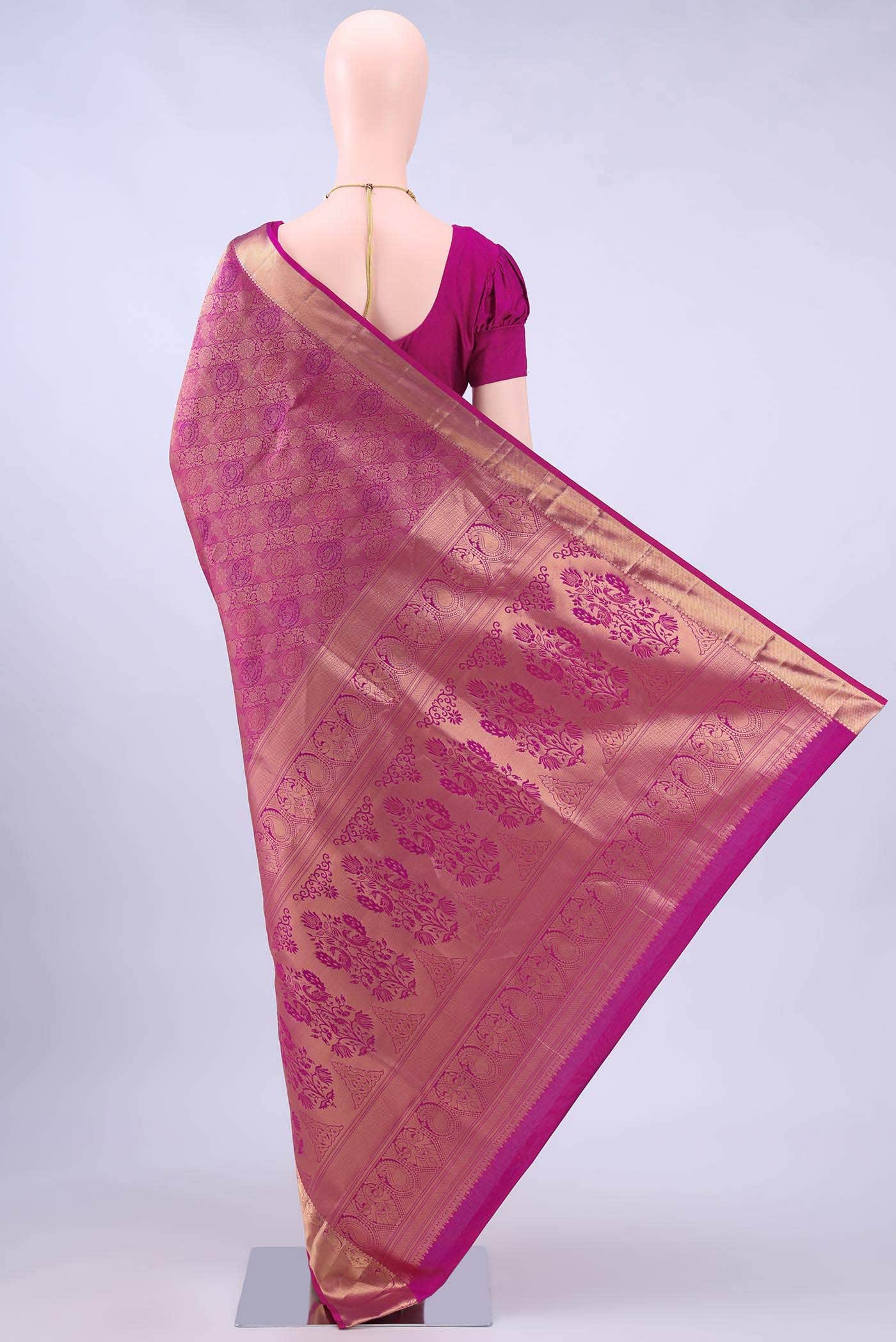 Magenta Soft Silk Saree