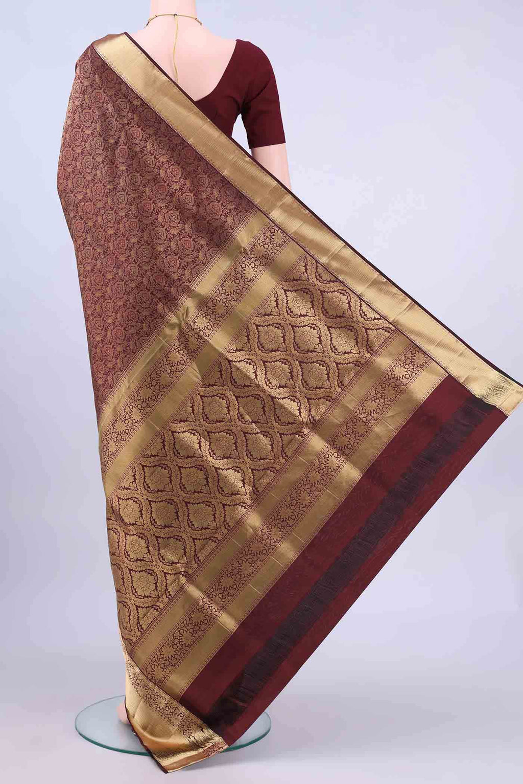 Maroon Soft Silk Saree
