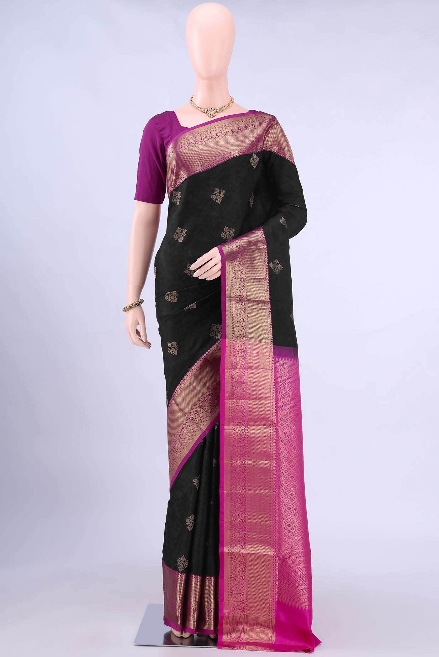 Black Soft Silk Saree