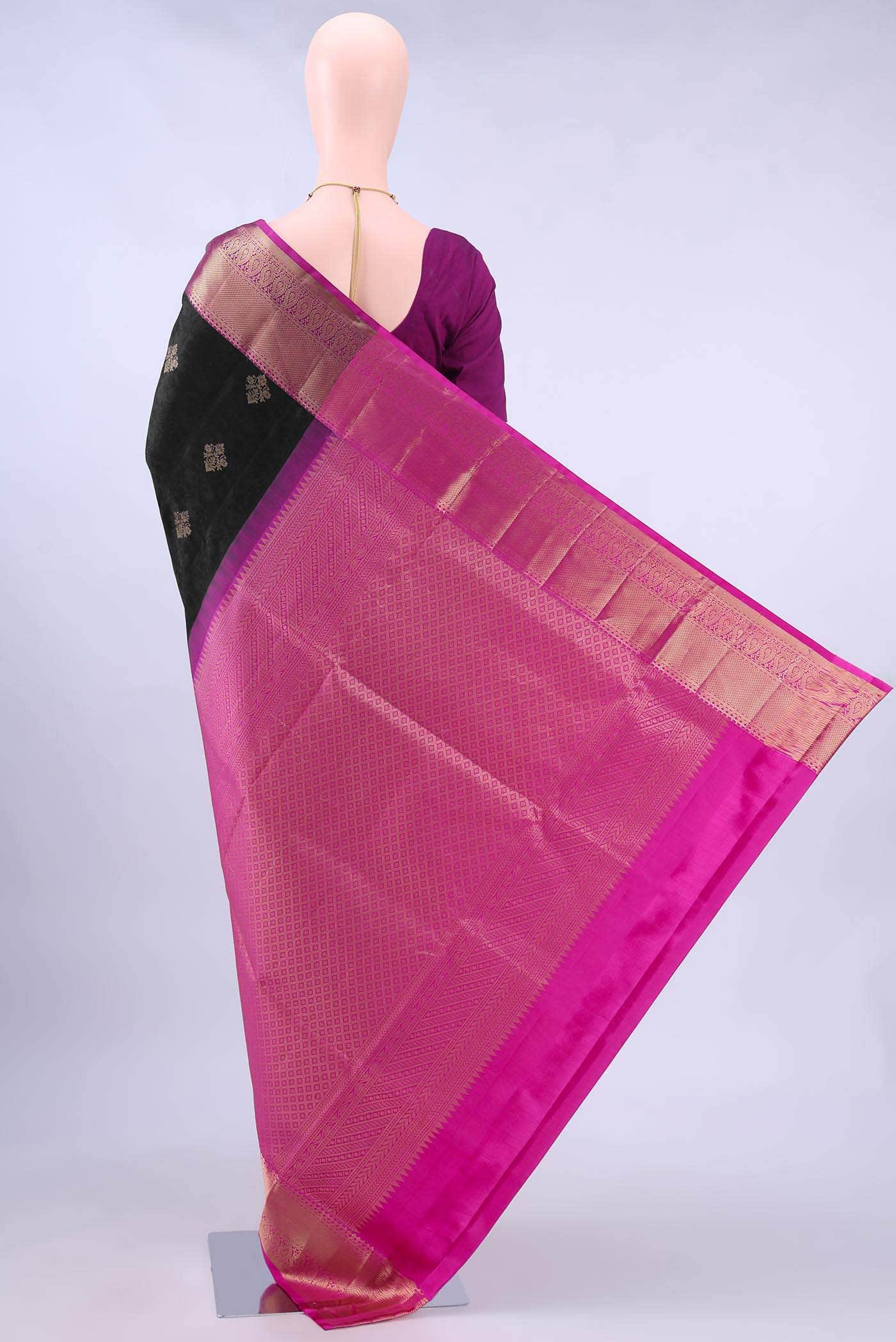 Black Soft Silk Saree