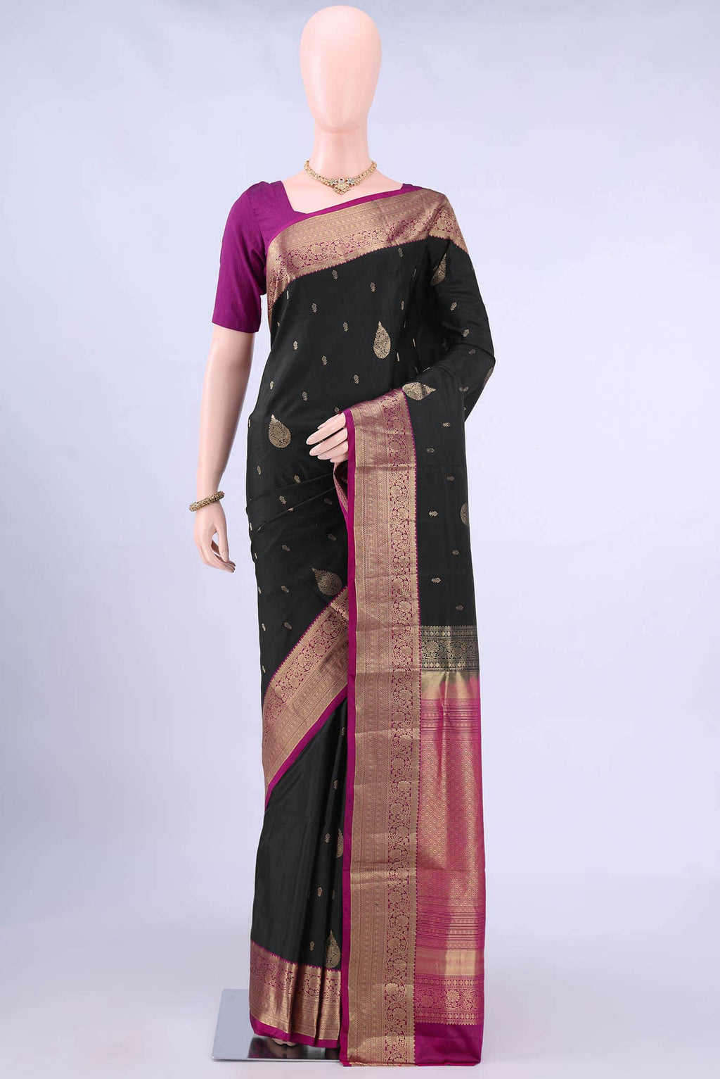 Black Soft Silk Saree