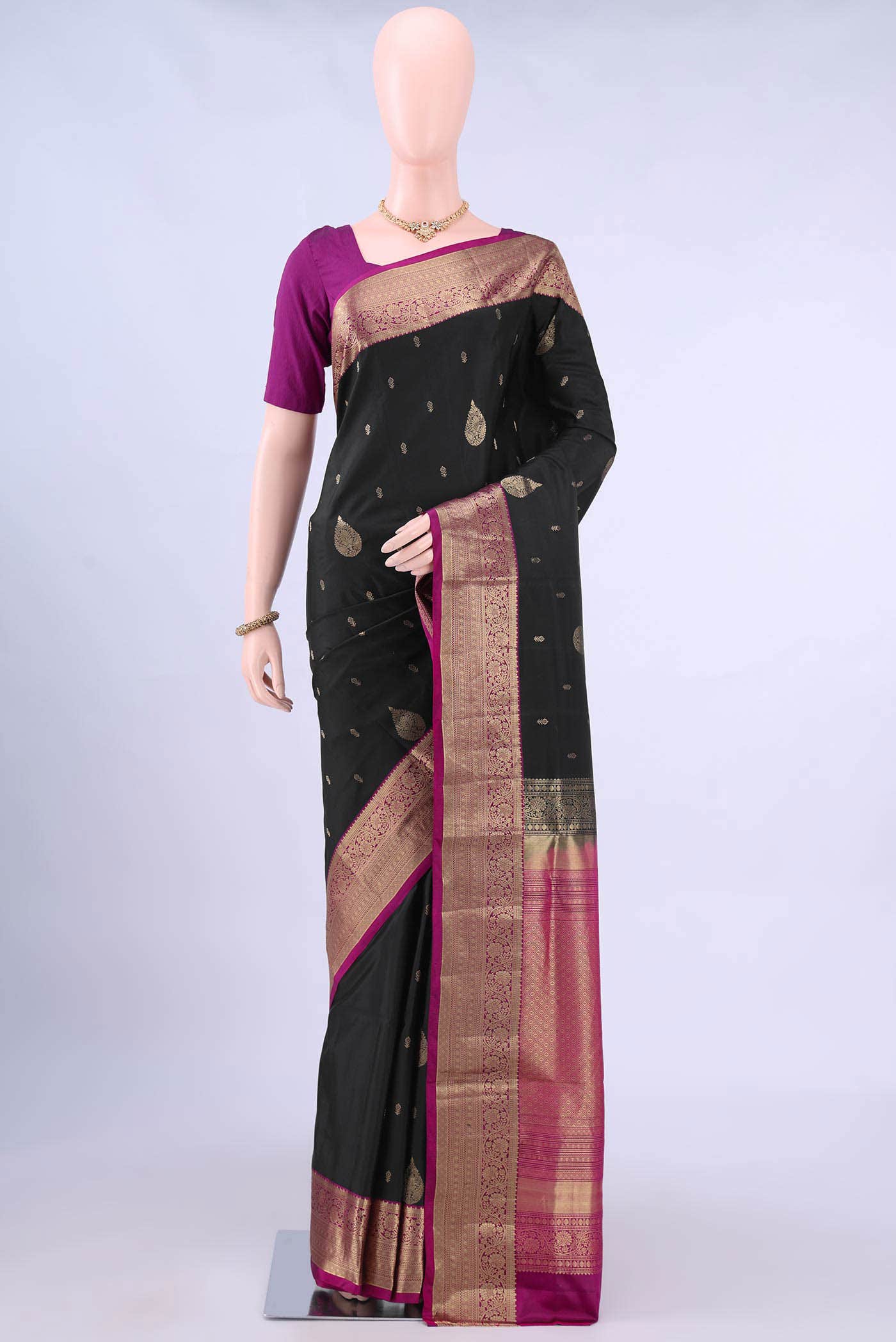 Black Soft Silk Saree