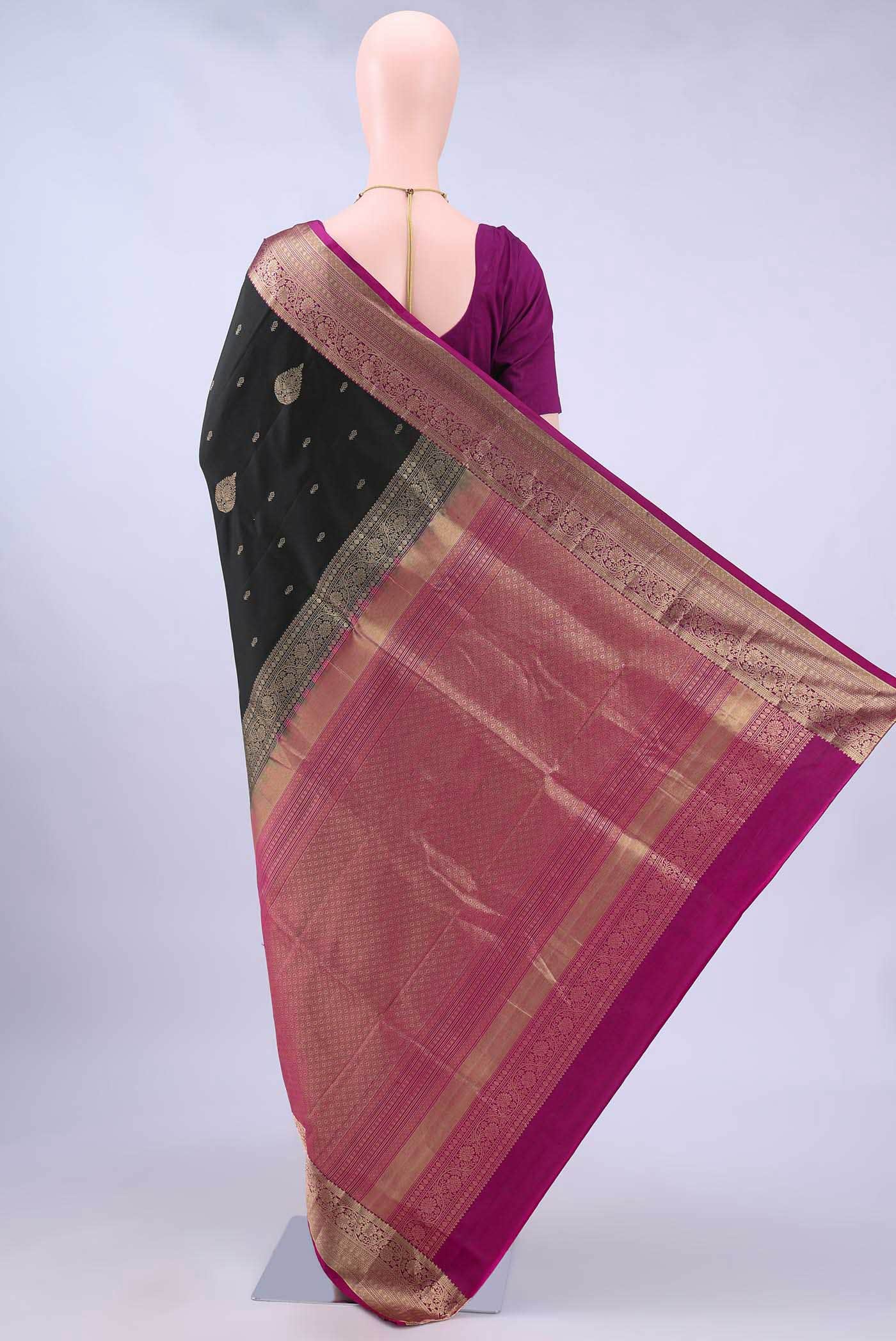 Black Soft Silk Saree