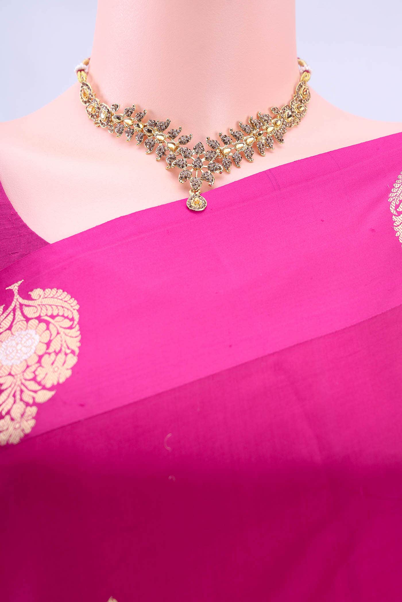 Pink Banarasi Katan Silk Saree