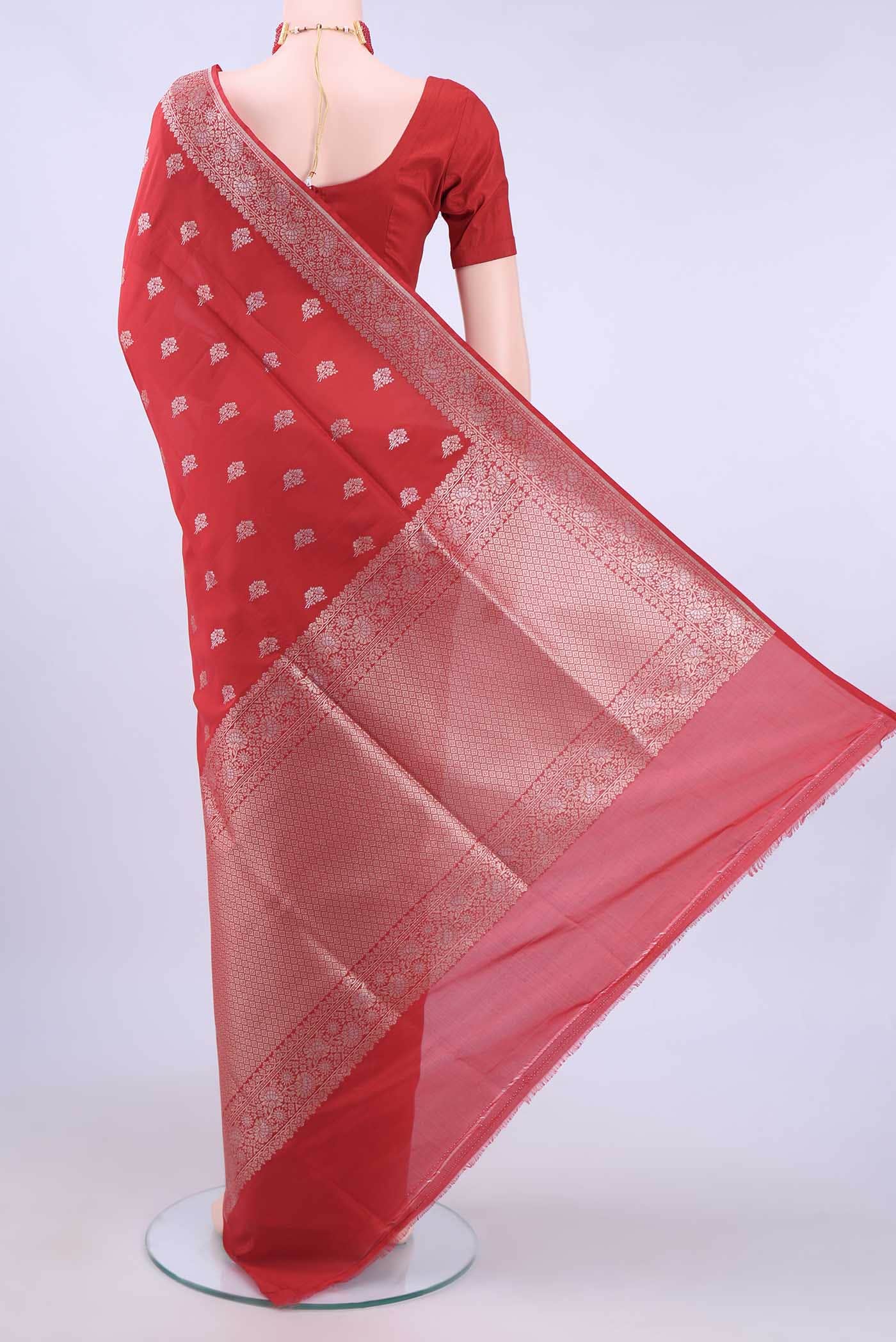 Red Banarasi Silk Saree
