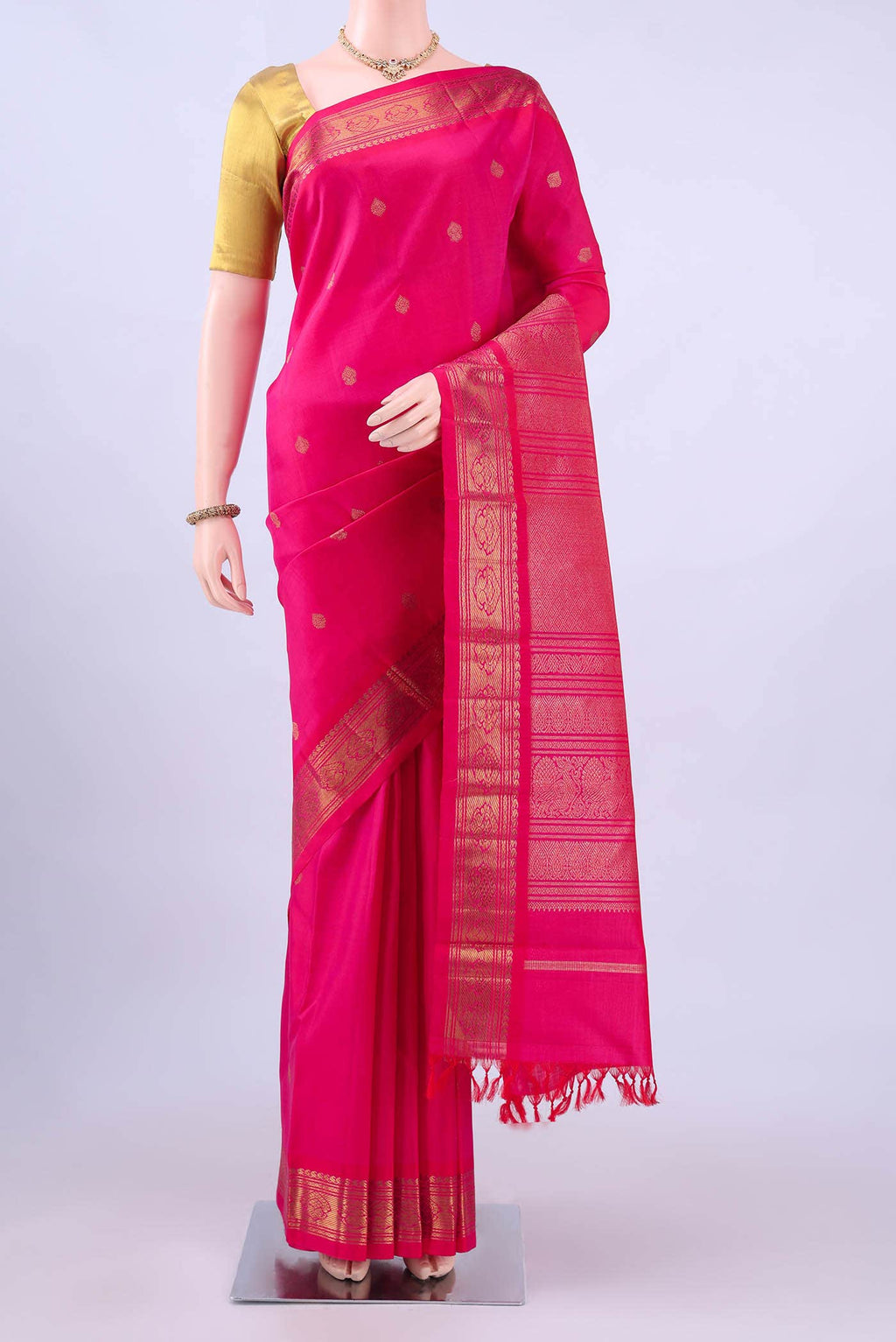 no Dual Tone Kanchipuram Silk Saree