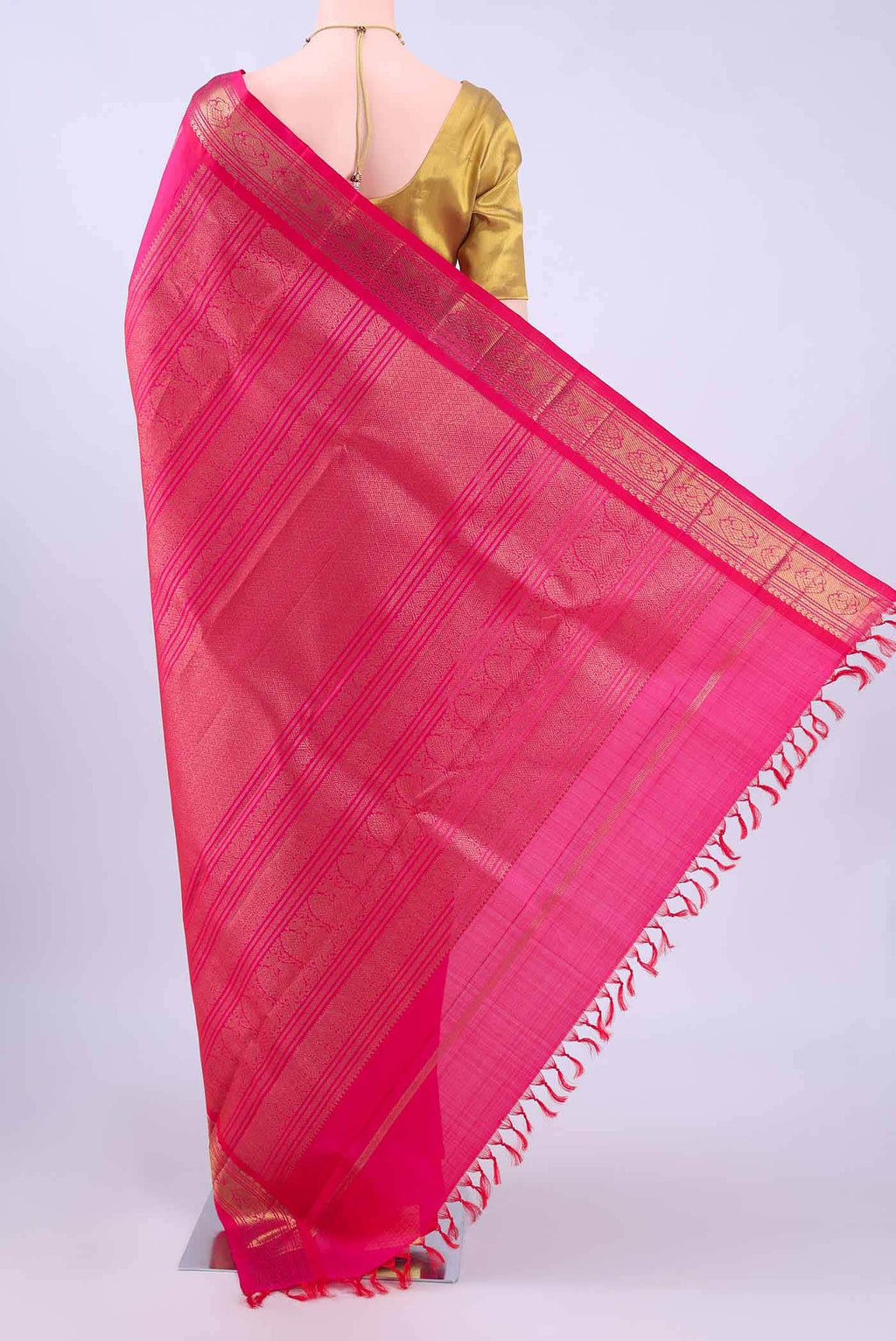no Dual Tone Kanchipuram Silk Saree