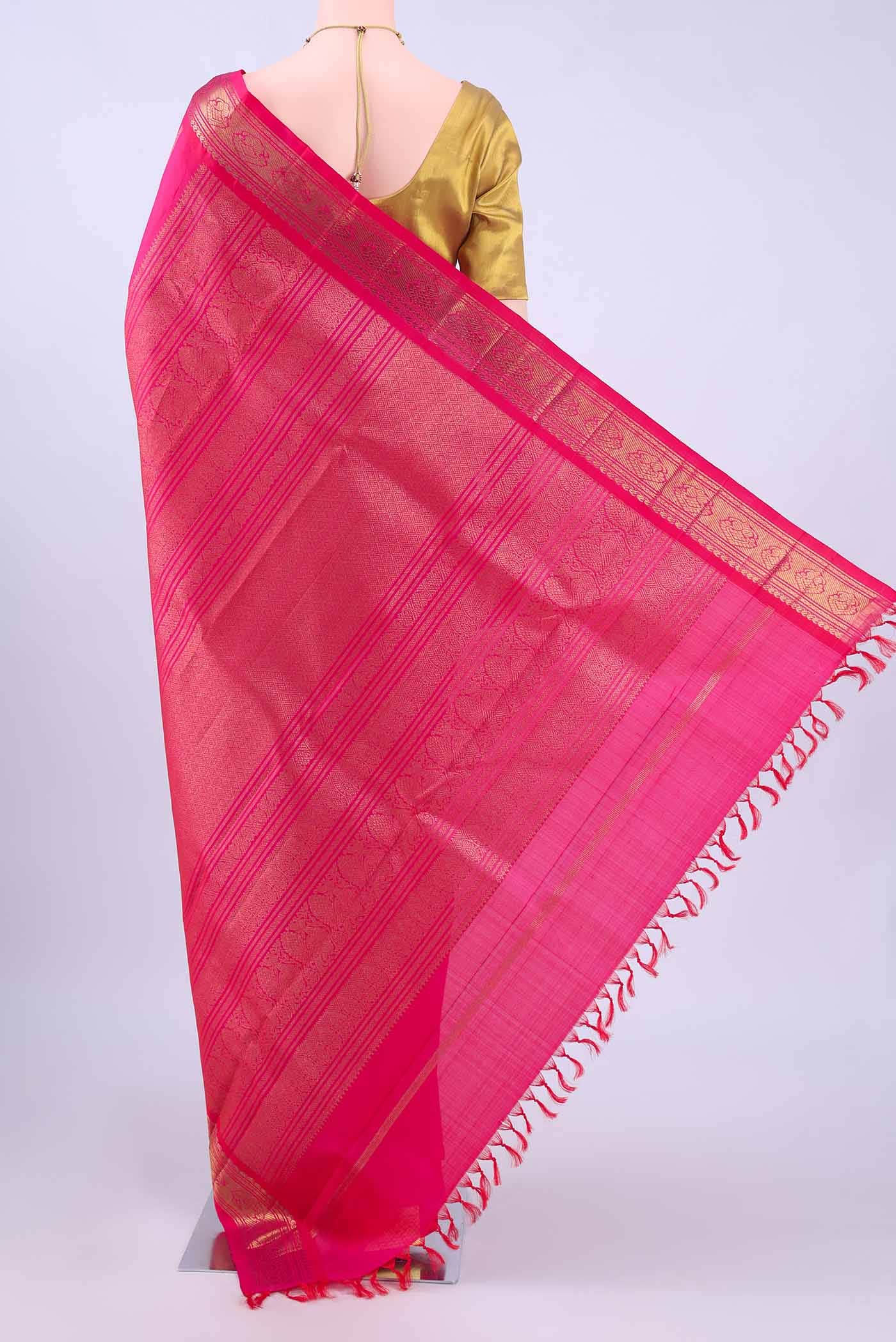 no Dual Tone Kanchipuram Silk Saree